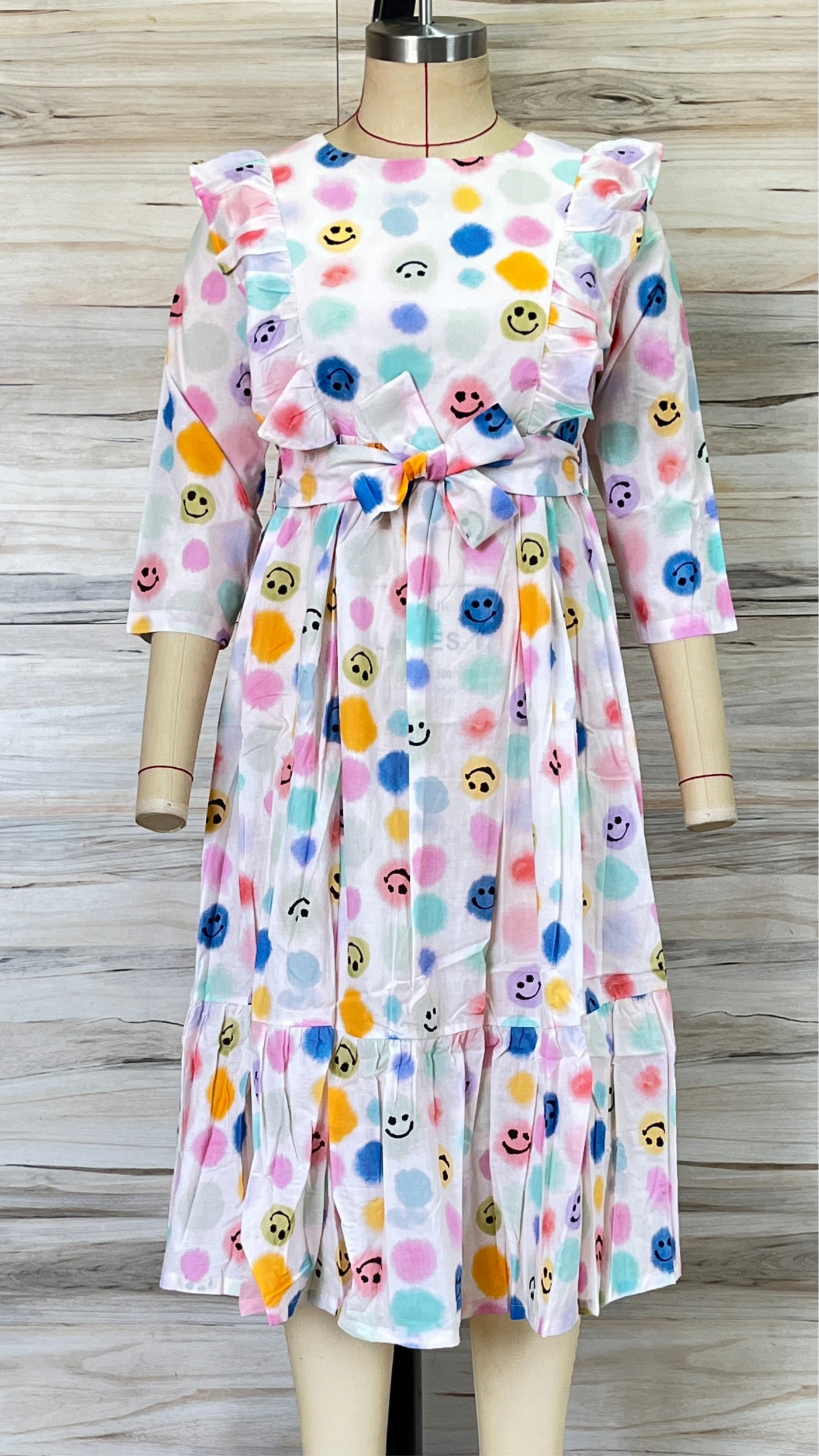 White Polka-dot Maxi Dress