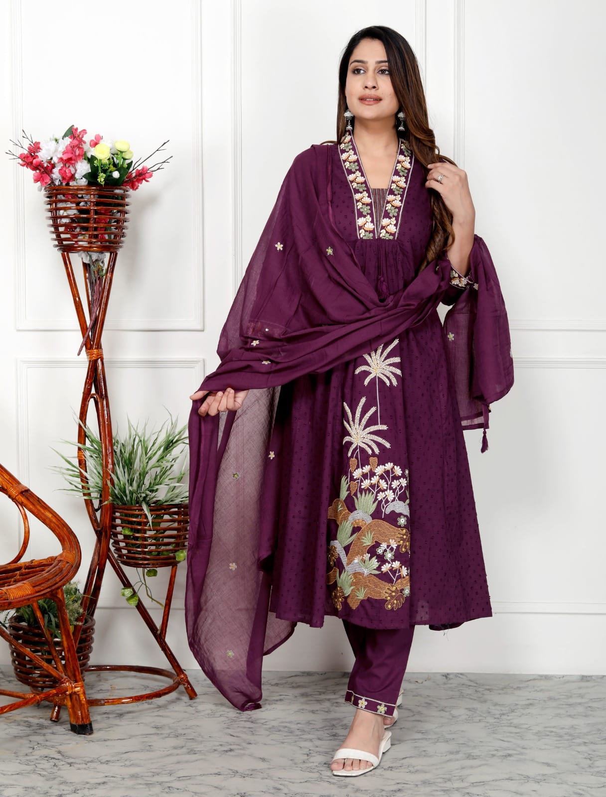 Walnut Midnight Bloom Suit Set