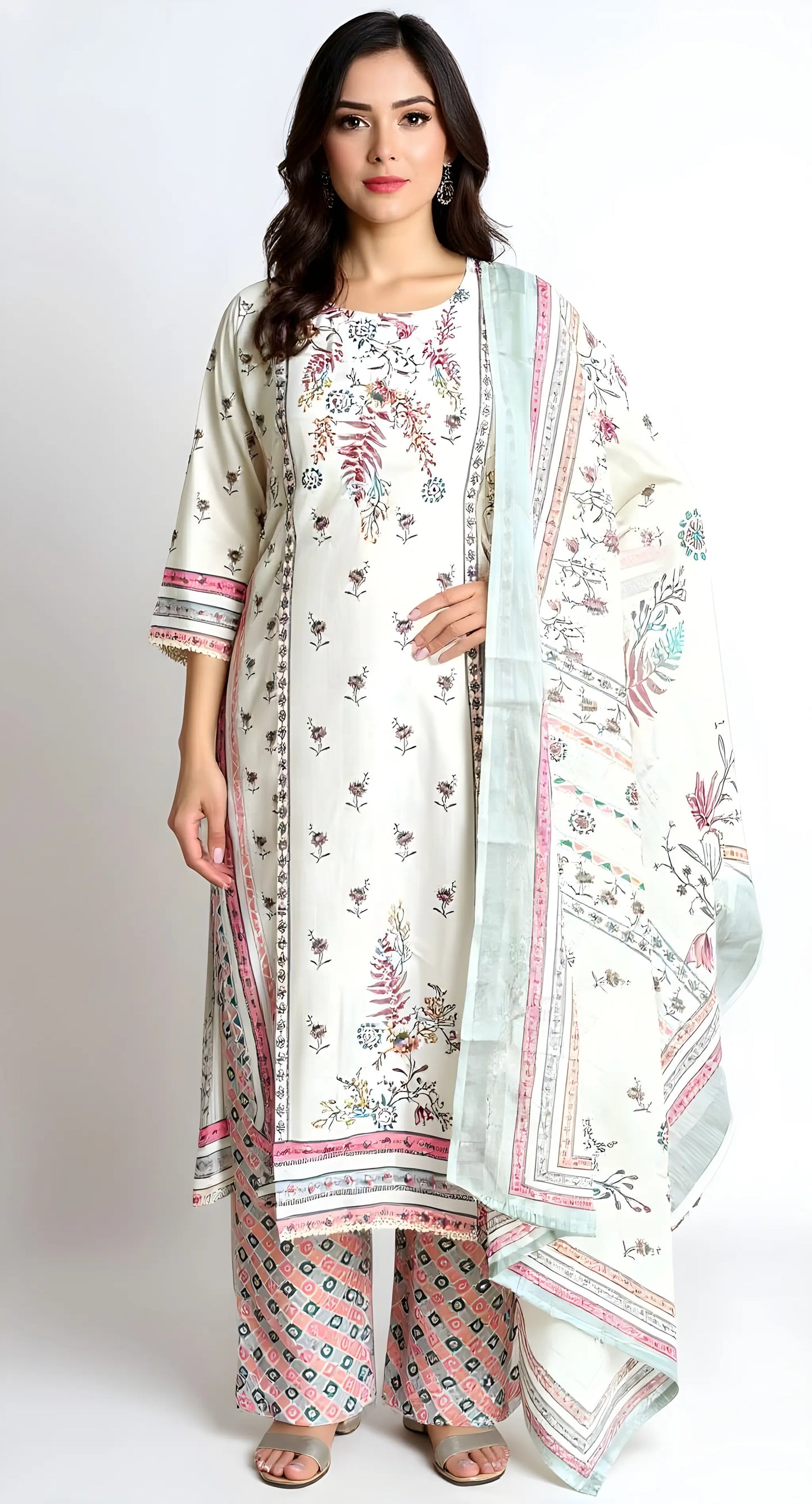 Meadow Mist Kurtha Suit Set