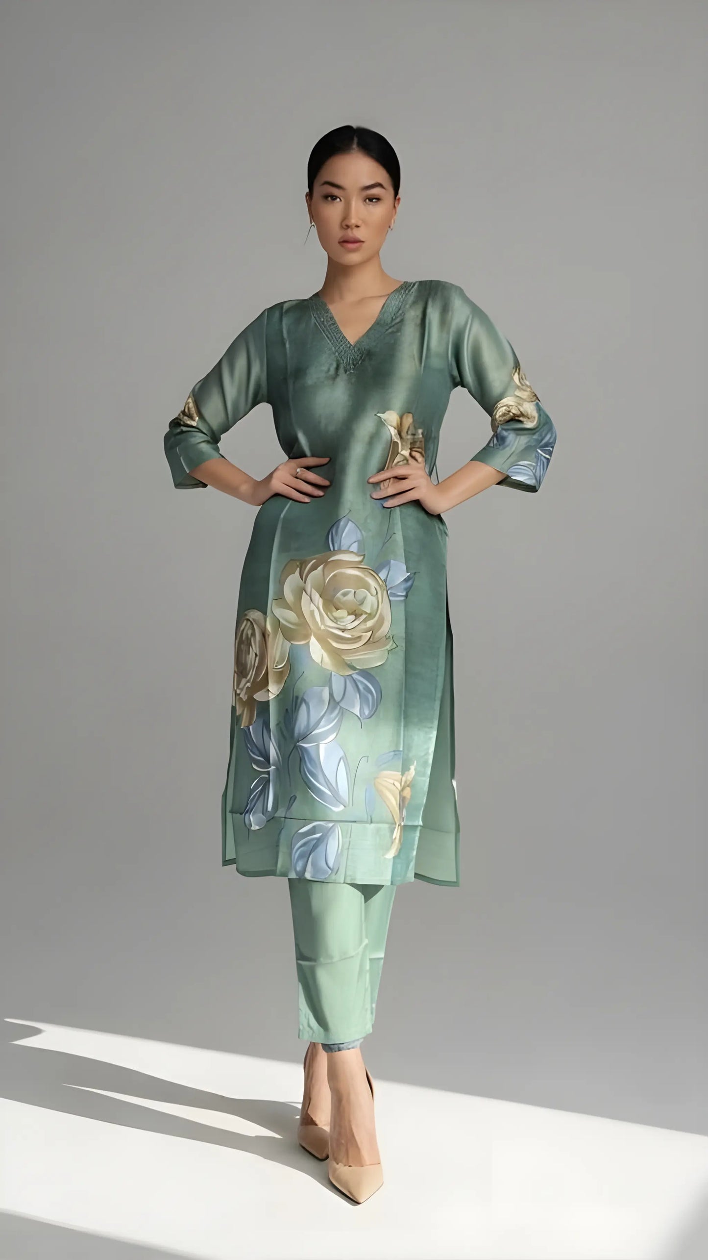 Sea Sage Blossom Suit Set