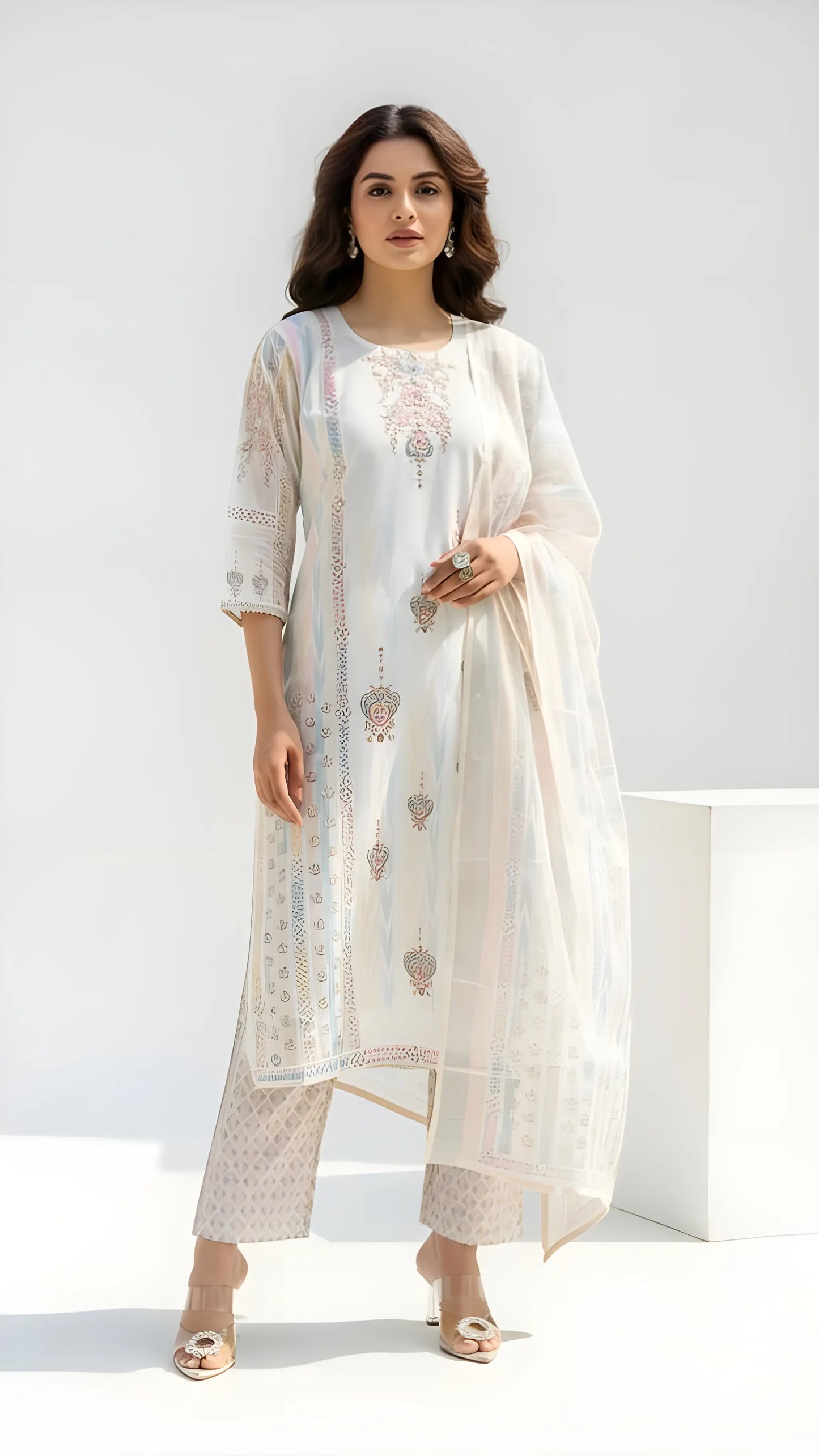 Pastel Majesty kurthi set