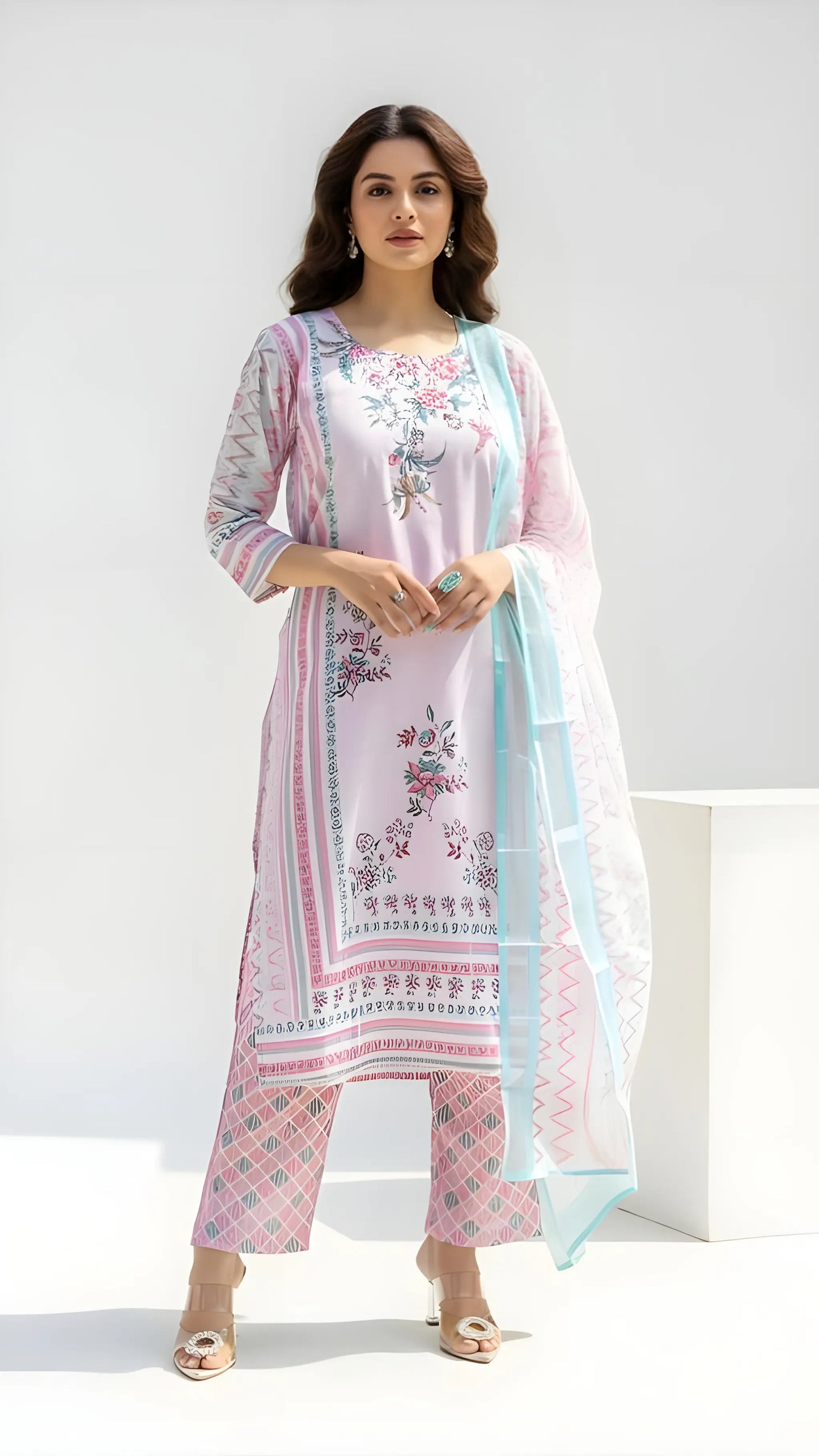 Rose Dew Kurtha Suit Set
