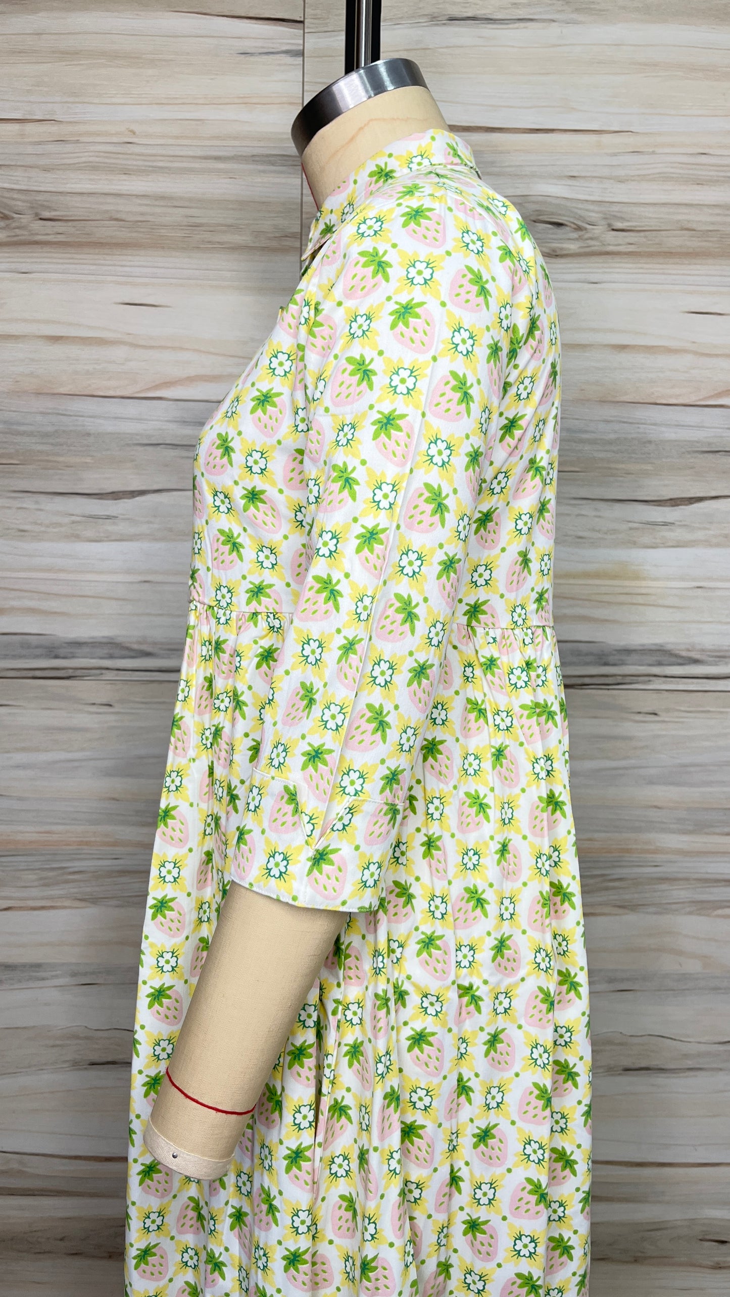 Strawberry Cotton Maxi Dress