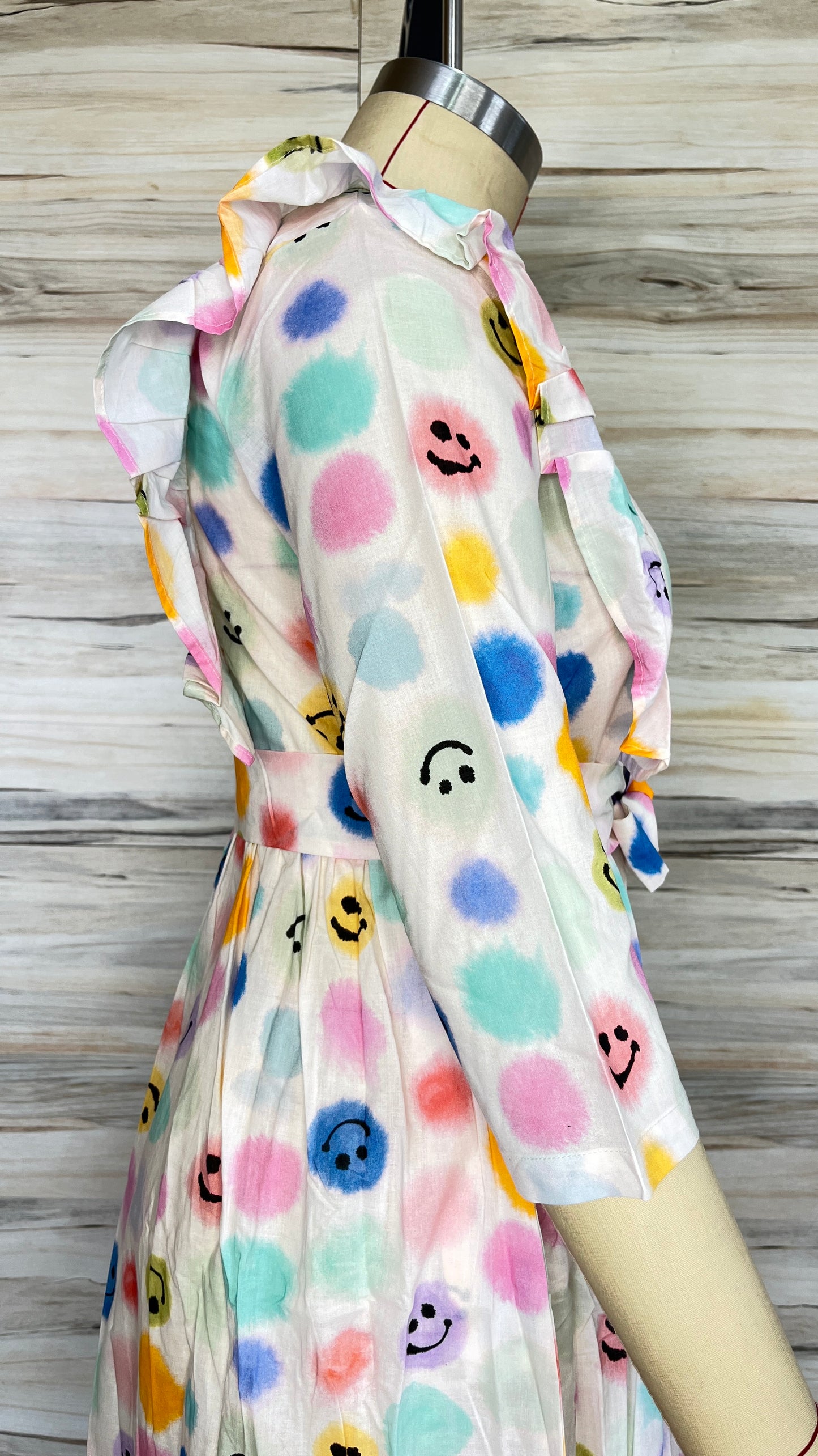 White Polka-dot Maxi Dress