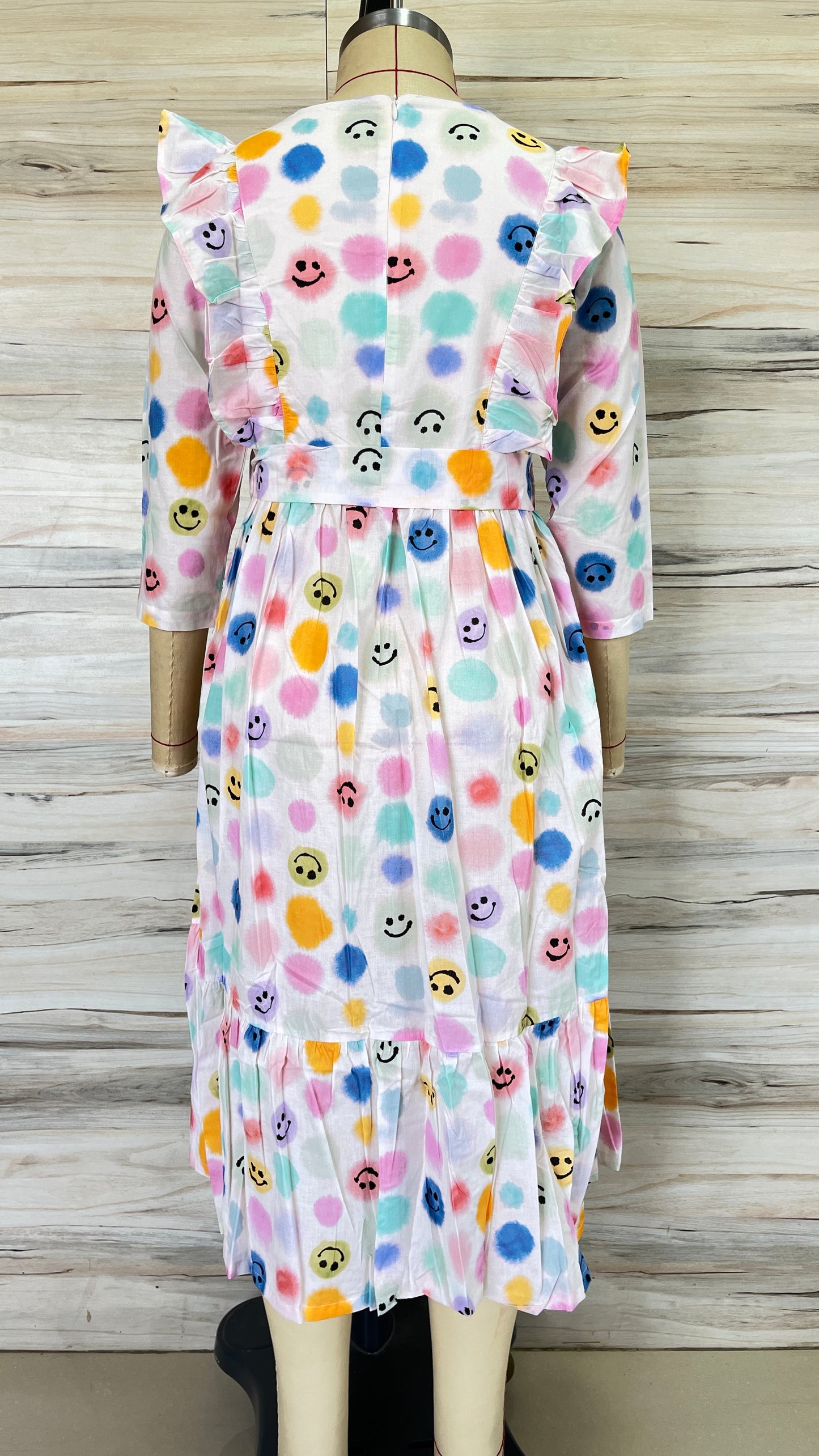 White Polka-dot Maxi Dress