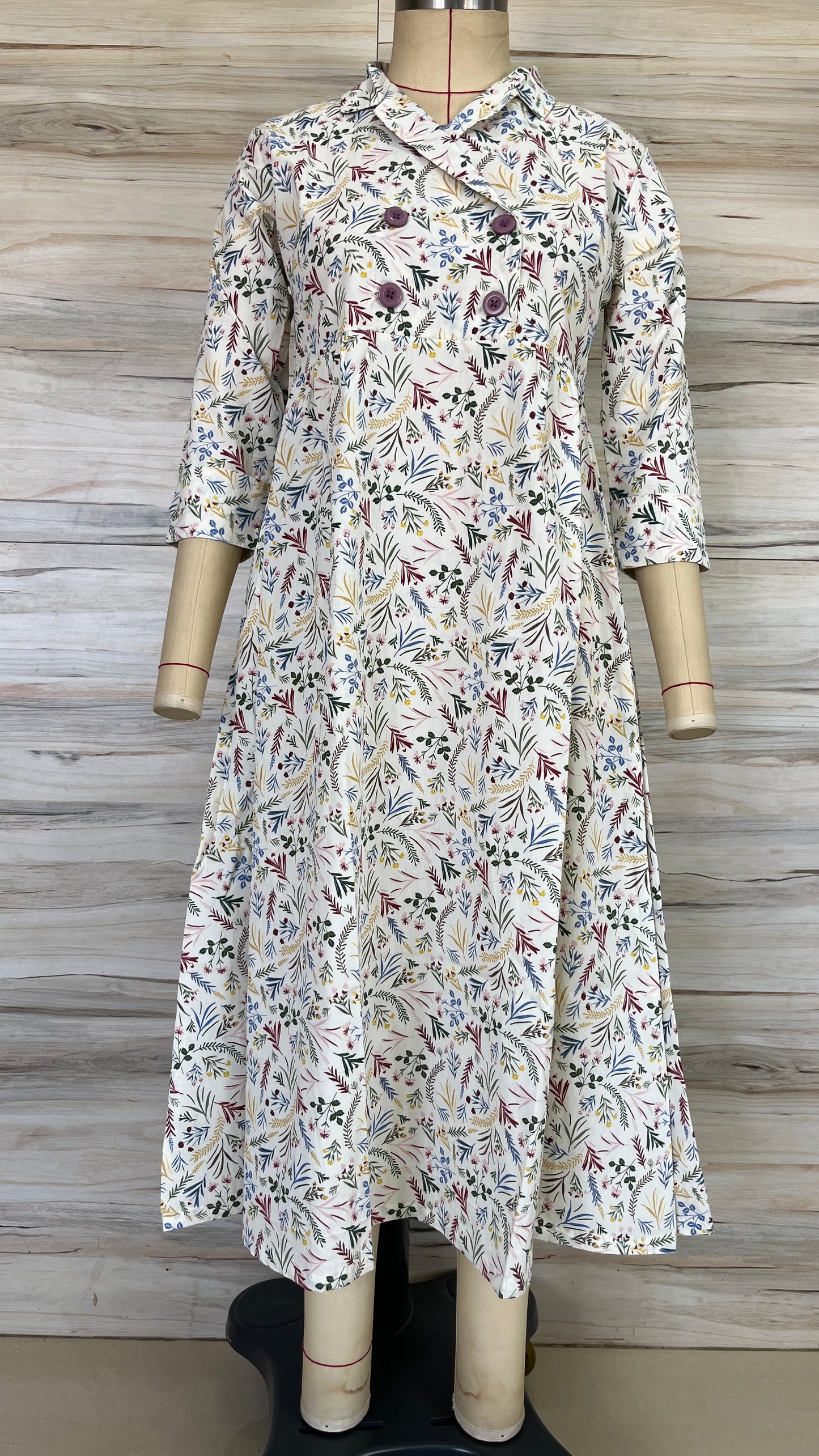 Elegant A-line Floral Dress