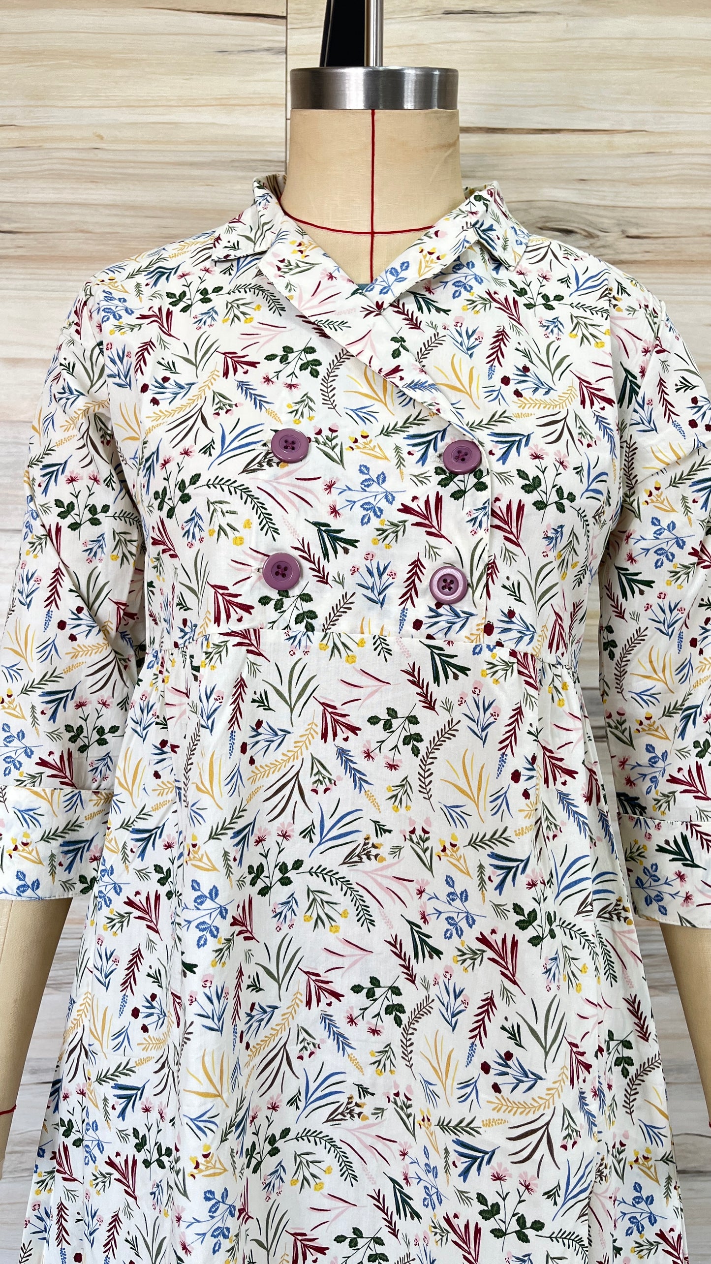 Elegant A-line Floral Dress