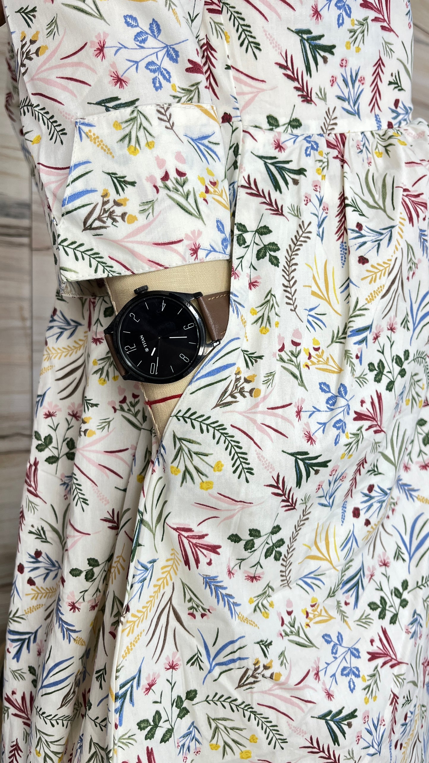 Elegant A-line Floral Dress