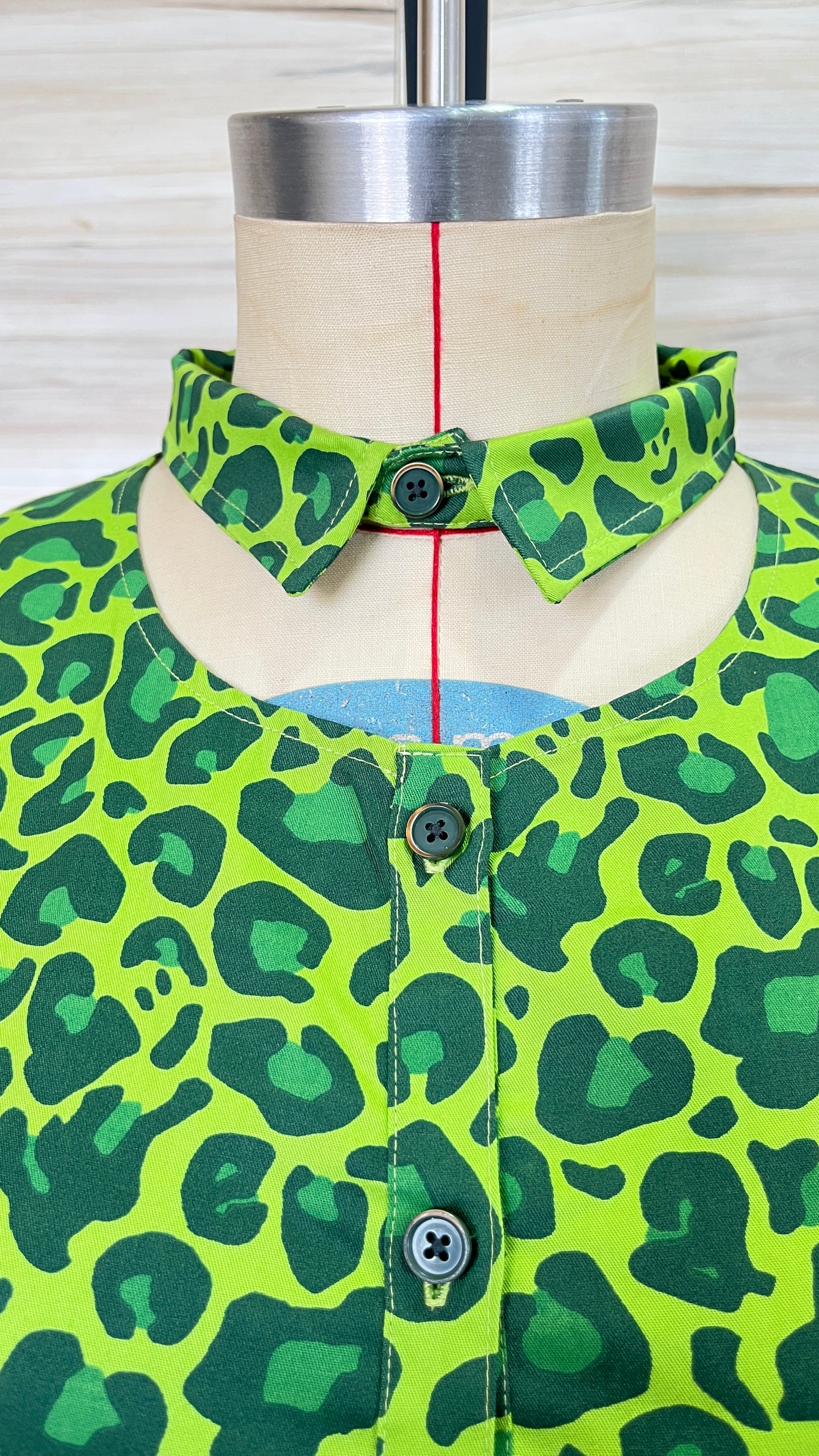 Emerald Green Leopard Dress