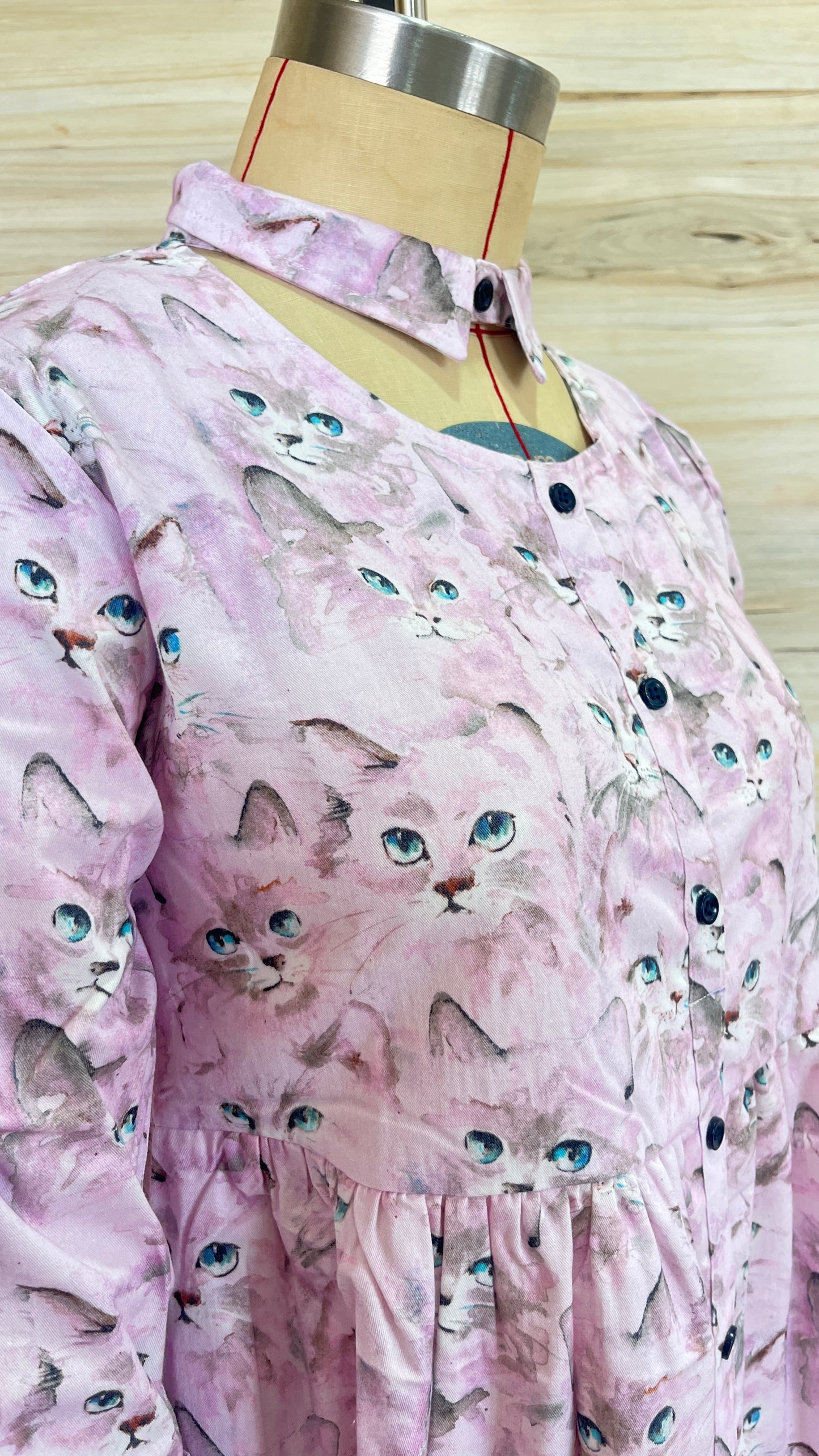 Lavender Kitten Maxi Dress