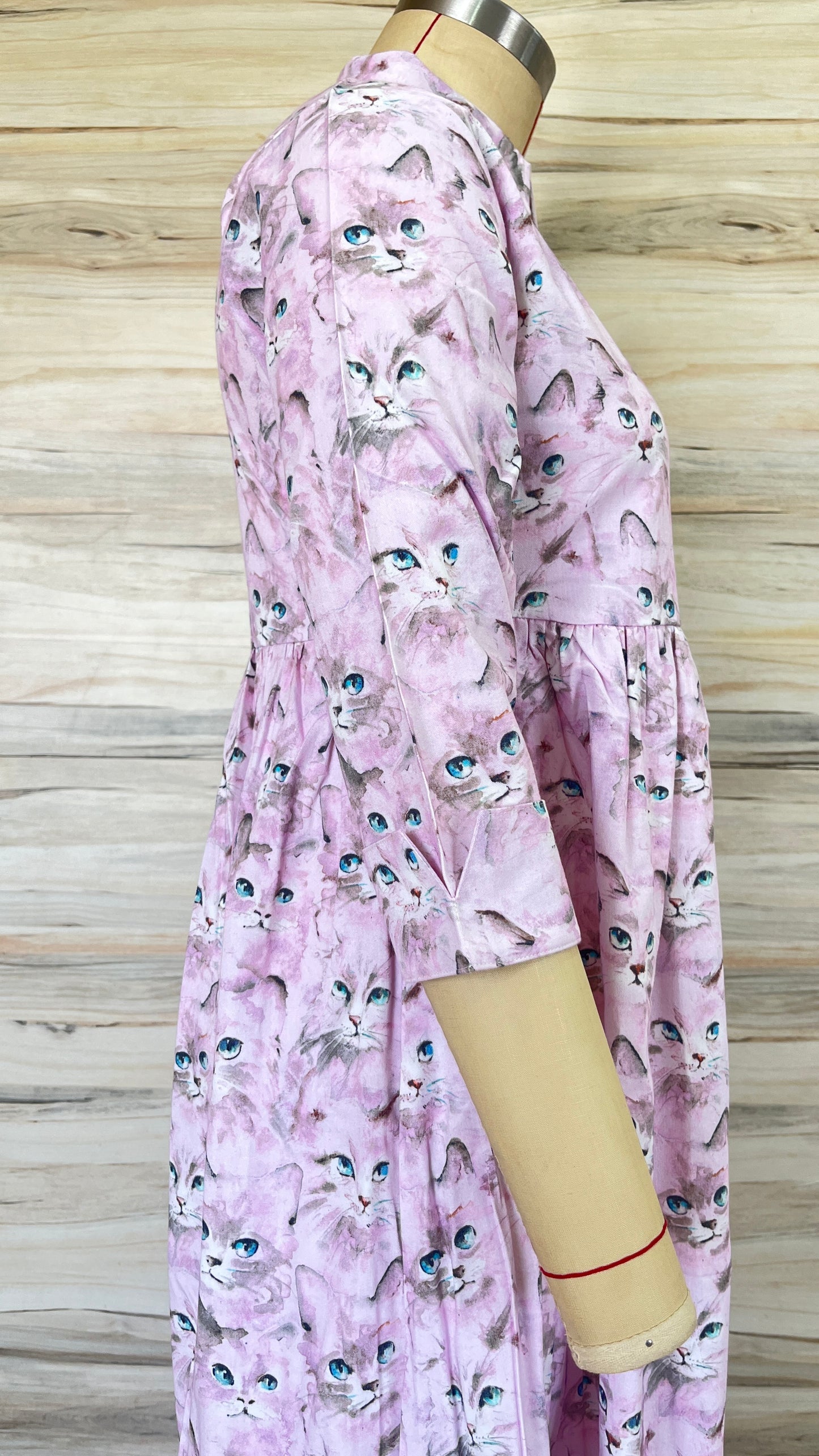 Lavender Kitten Maxi Dress