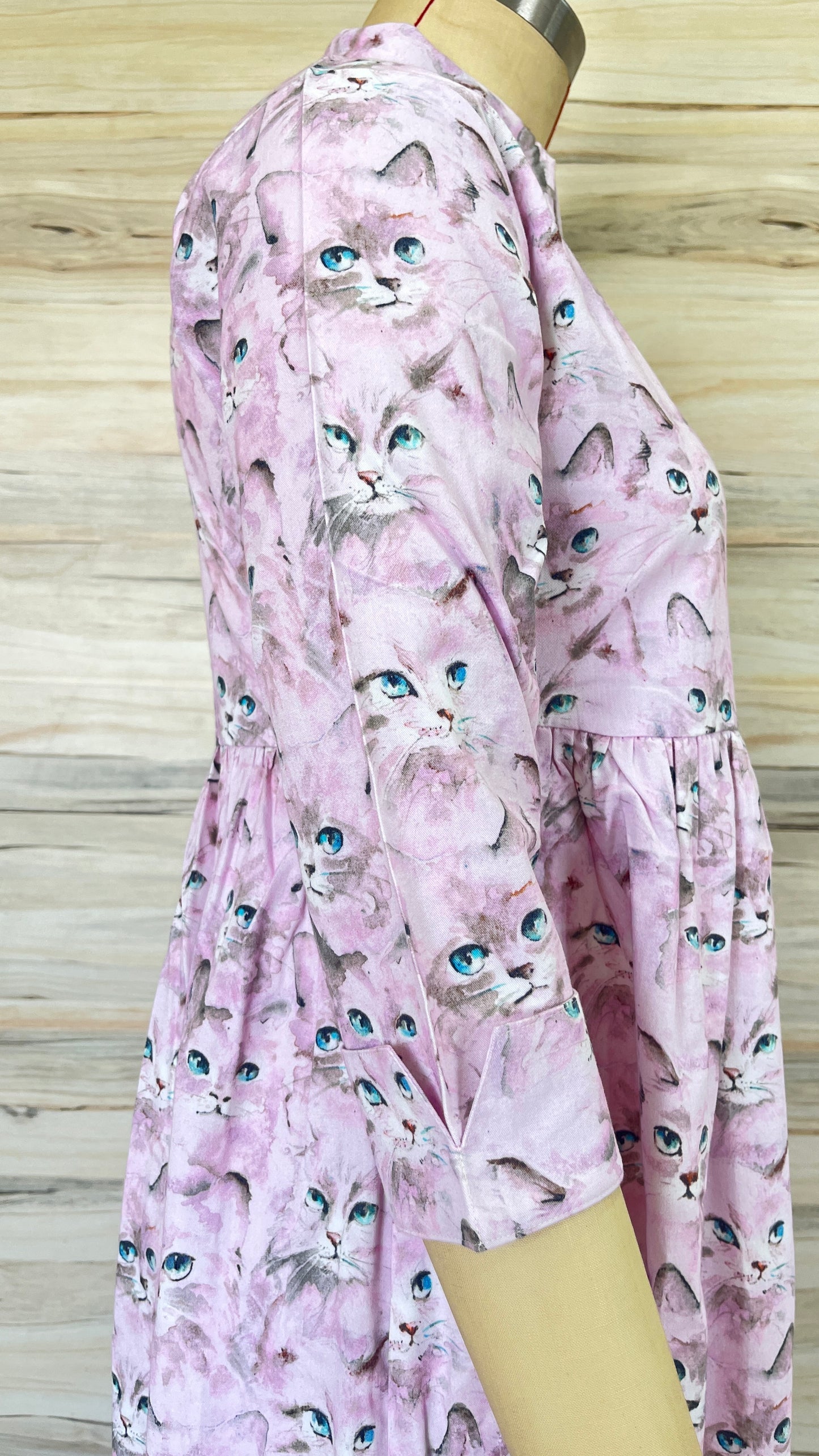 Lavender Kitten Maxi Dress