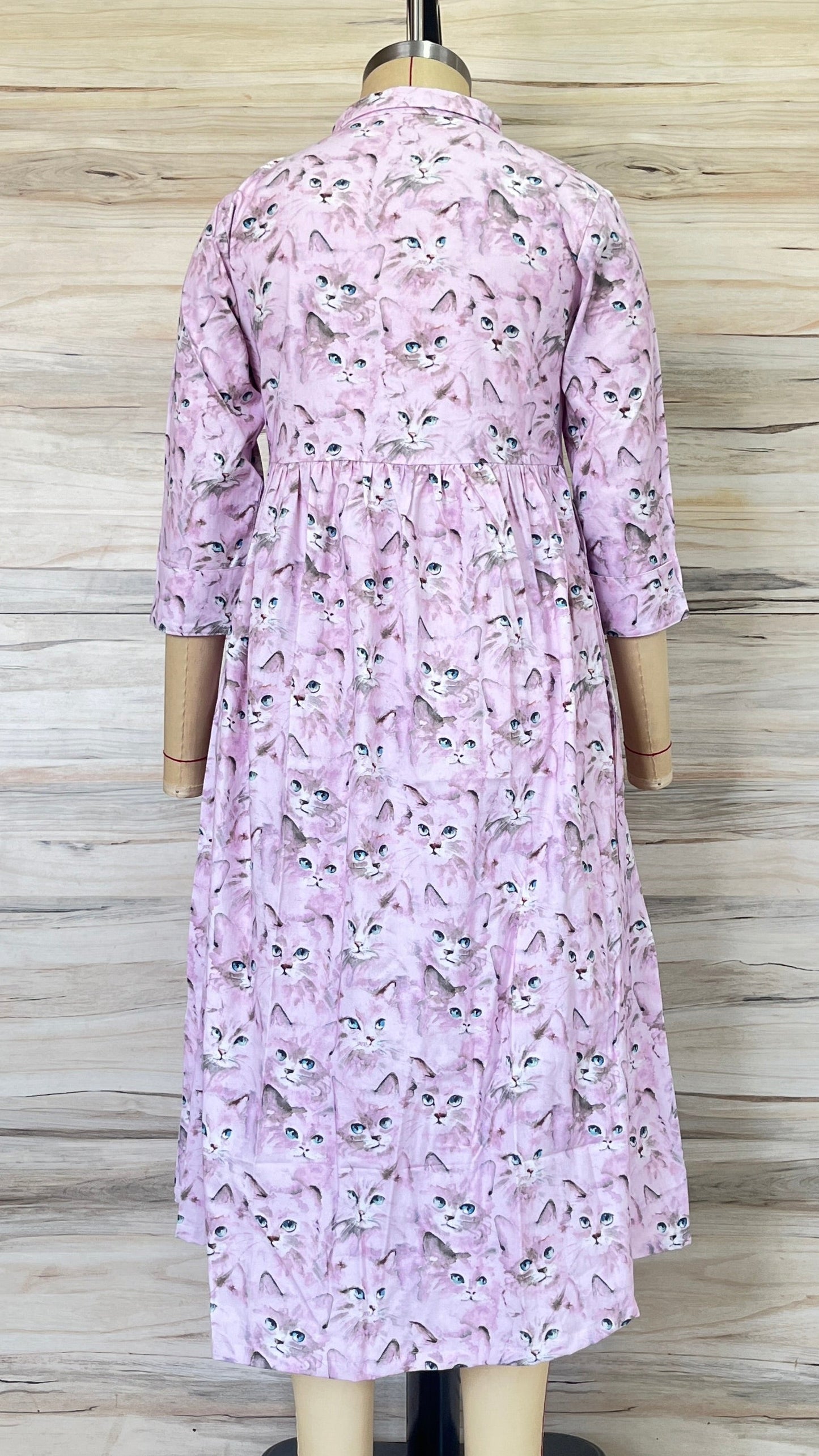 Lavender Kitten Maxi Dress