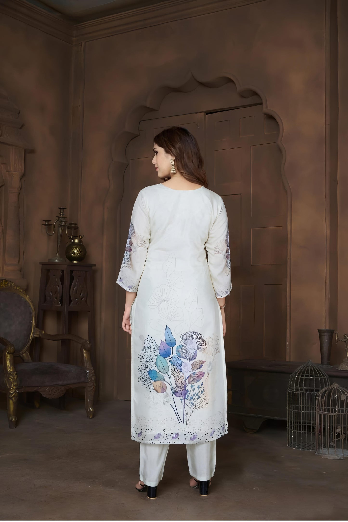 Frosted Bloom Kurthi Set