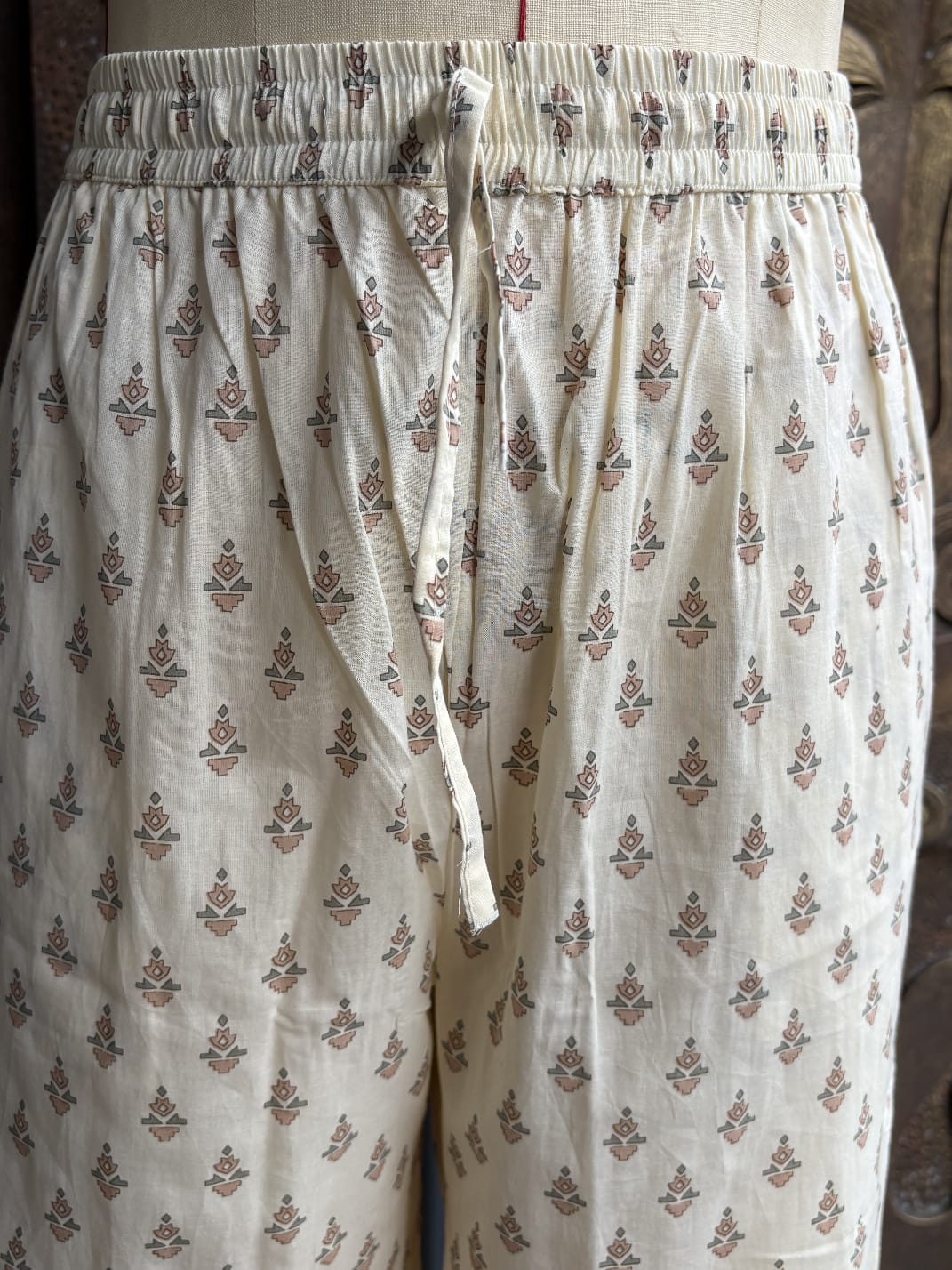 Ivory Motif Suit Set