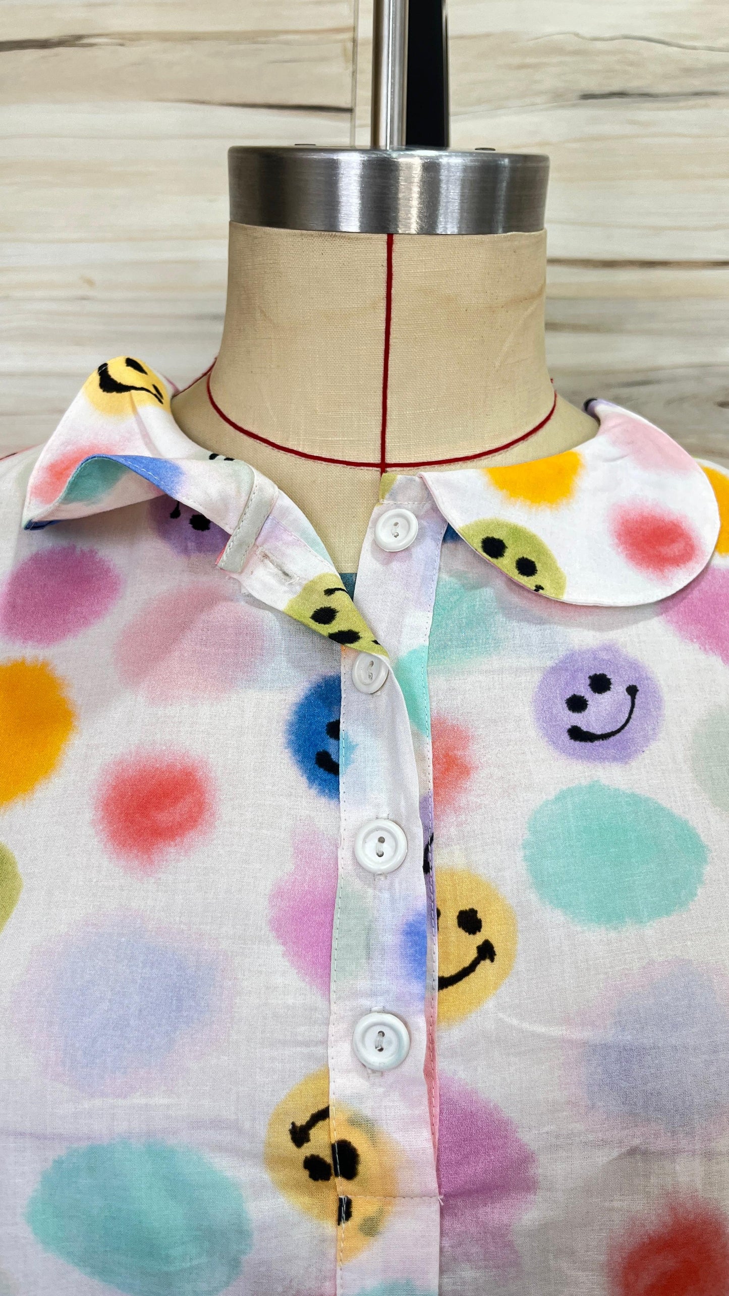 White Smiley Maxi Dress