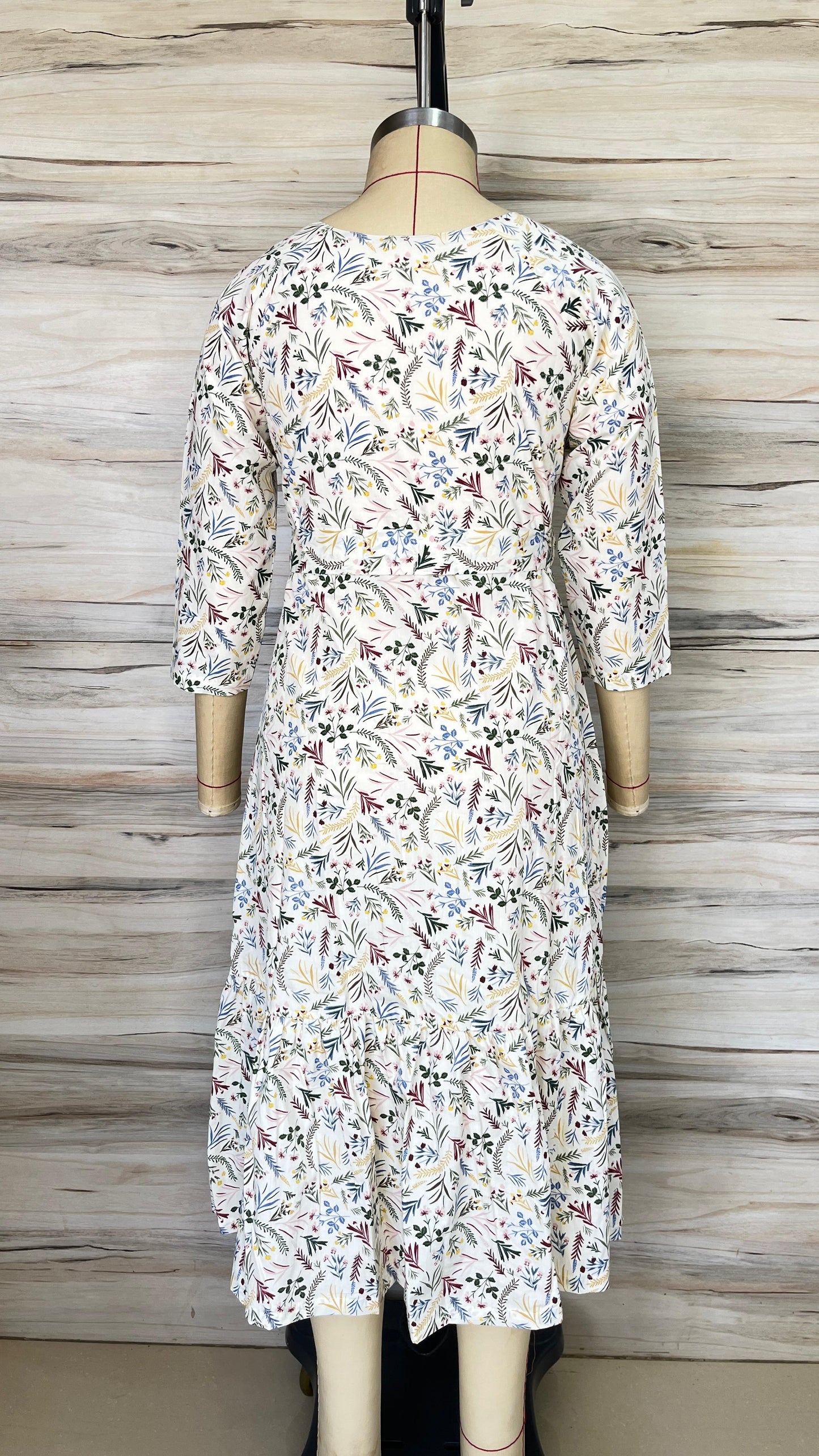 Ecru Floral Maxi Dress