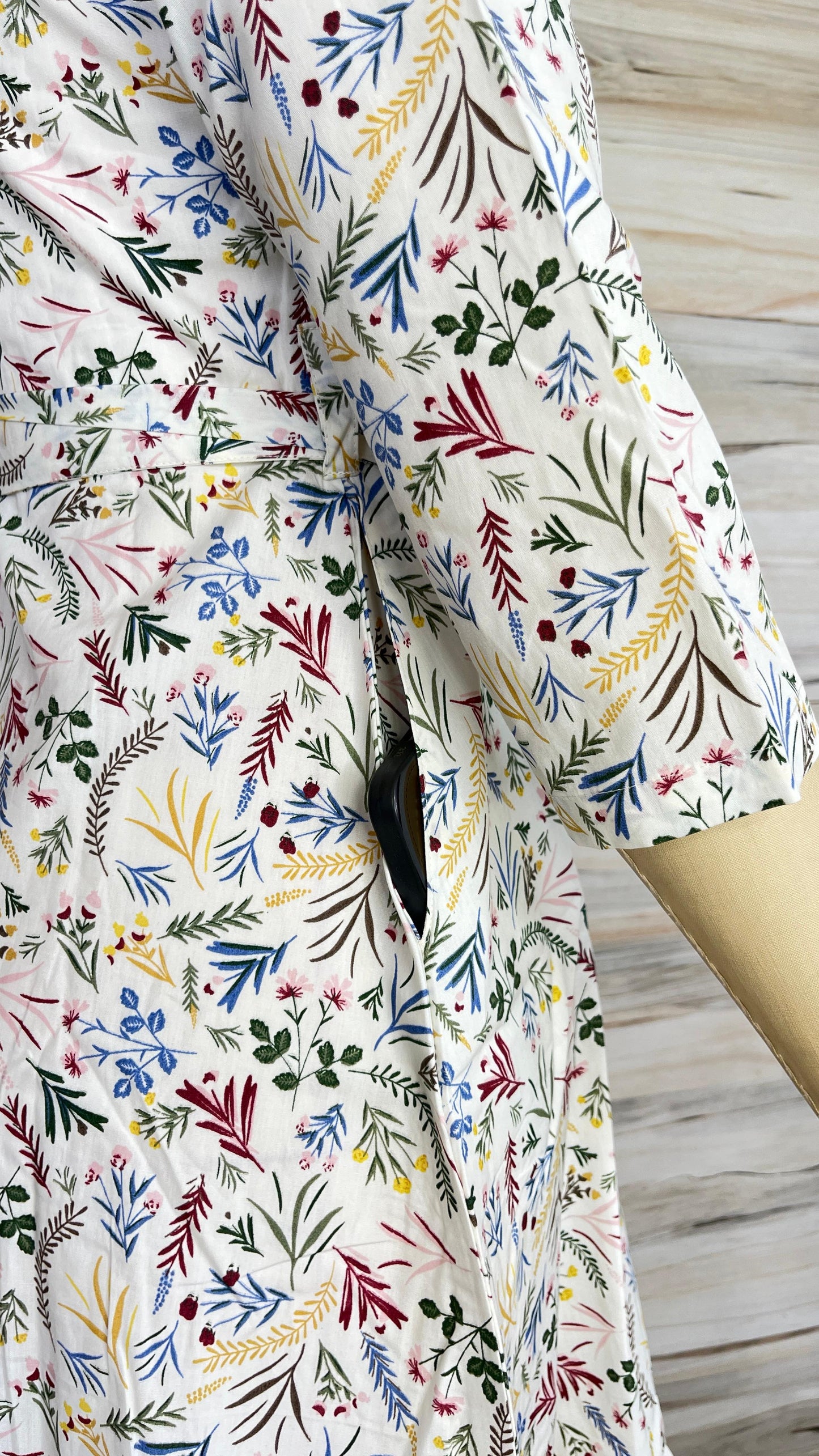 Ecru Floral Maxi Dress