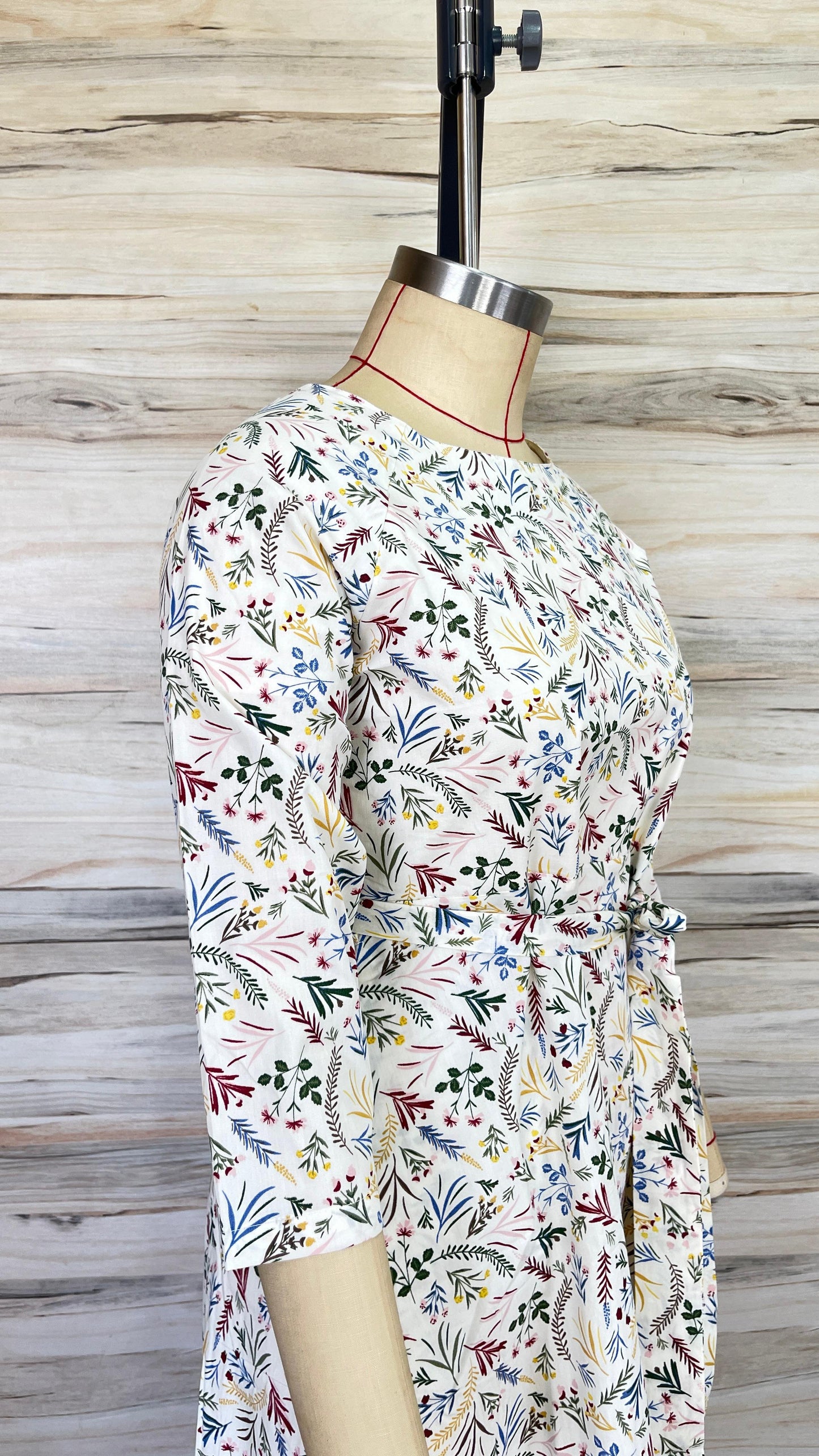 Ecru Floral Maxi Dress