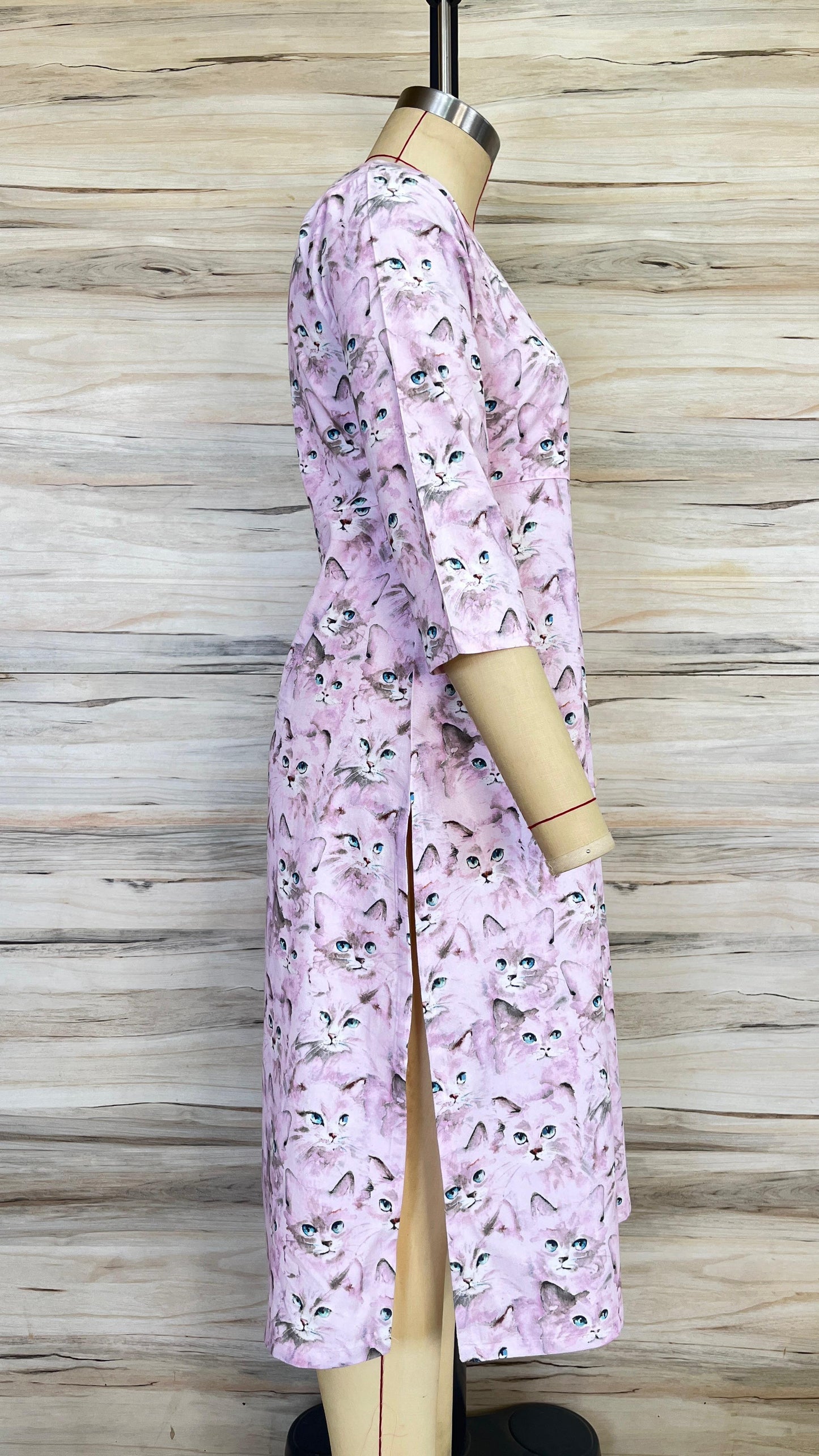 Mauve Cat Slit Kurthi