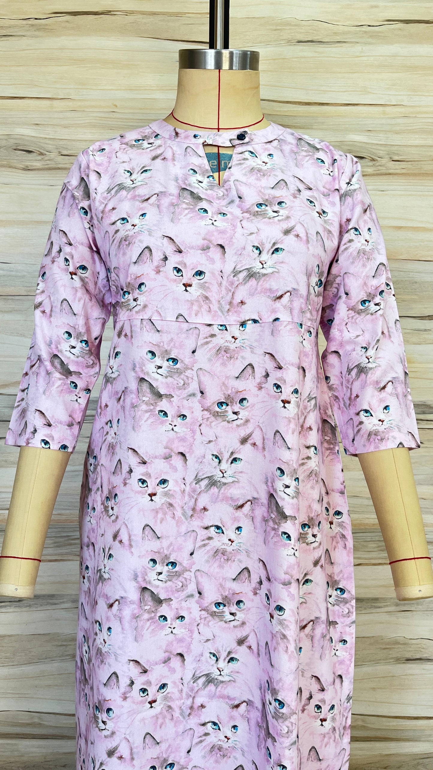 Mauve Cat Slit Kurthi