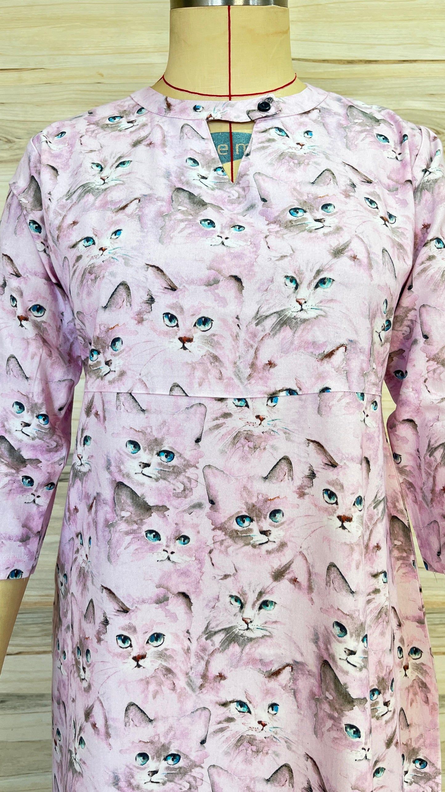Mauve Cat Slit Kurthi