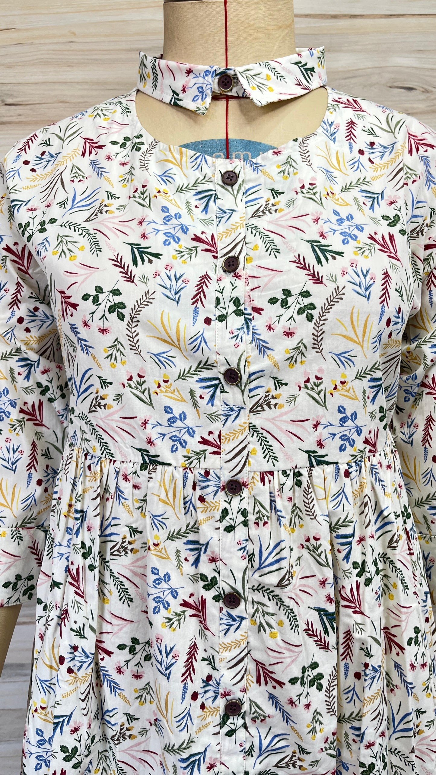 Ivory Floral Maxi Dress