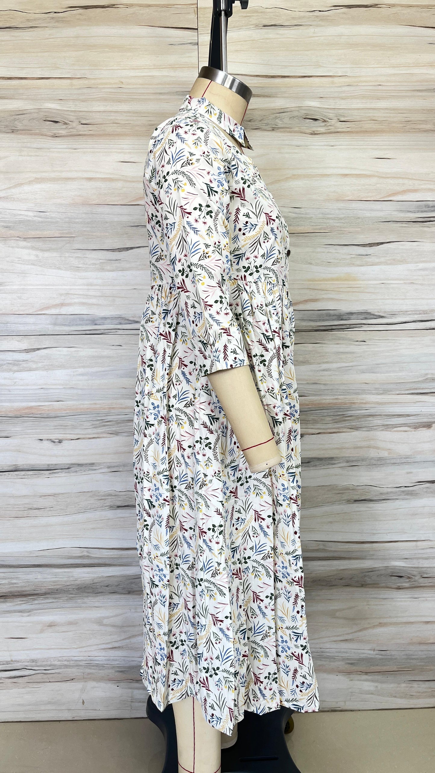 Ivory Floral Maxi Dress