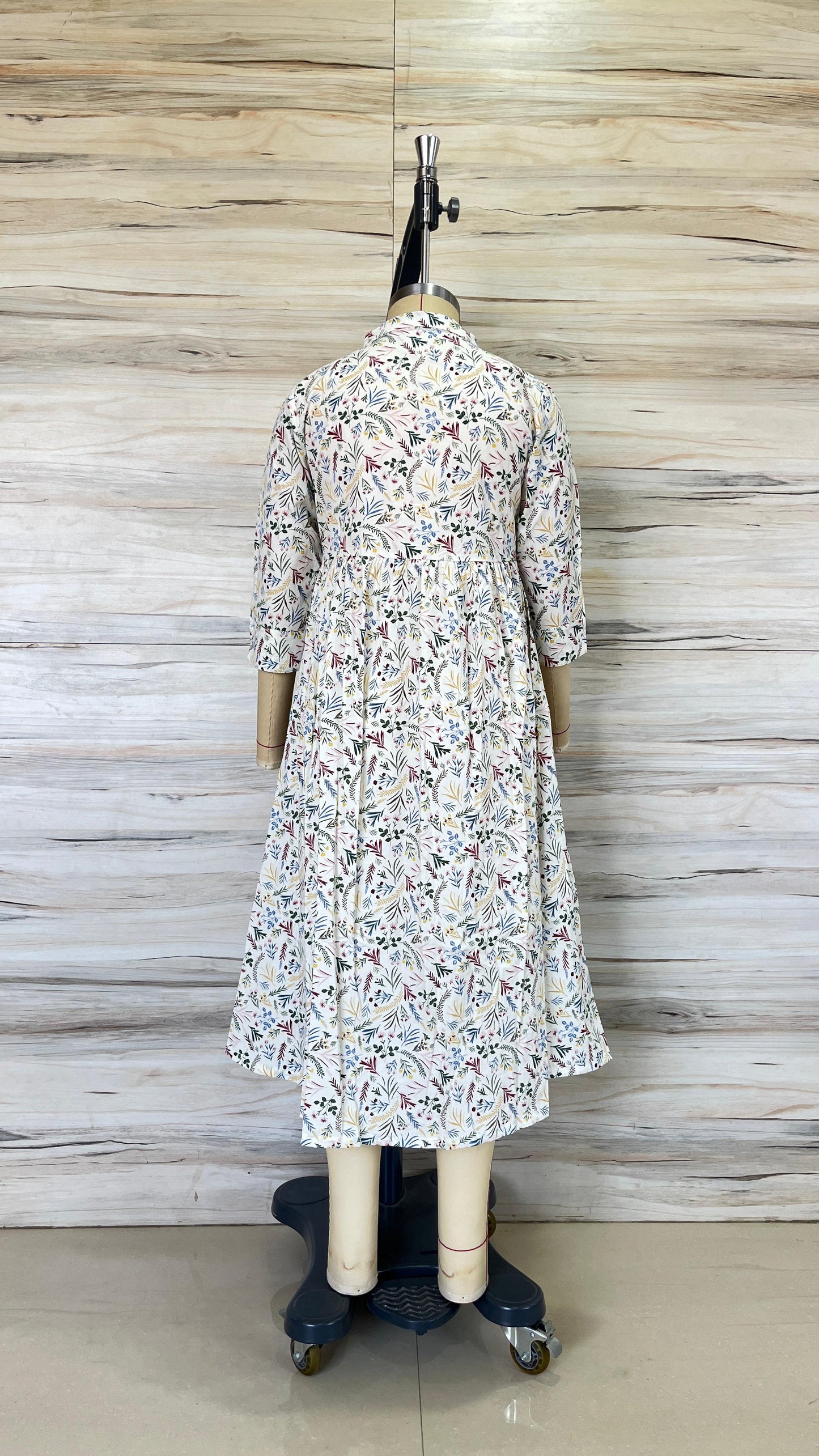 Ivory Floral Maxi Dress