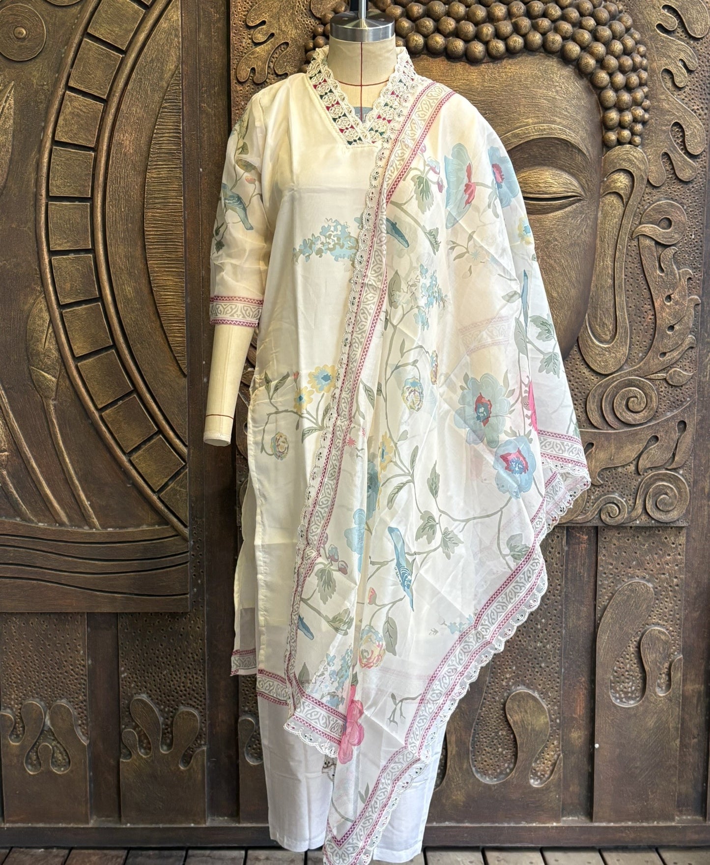 Ivory Garden Kurti Set
