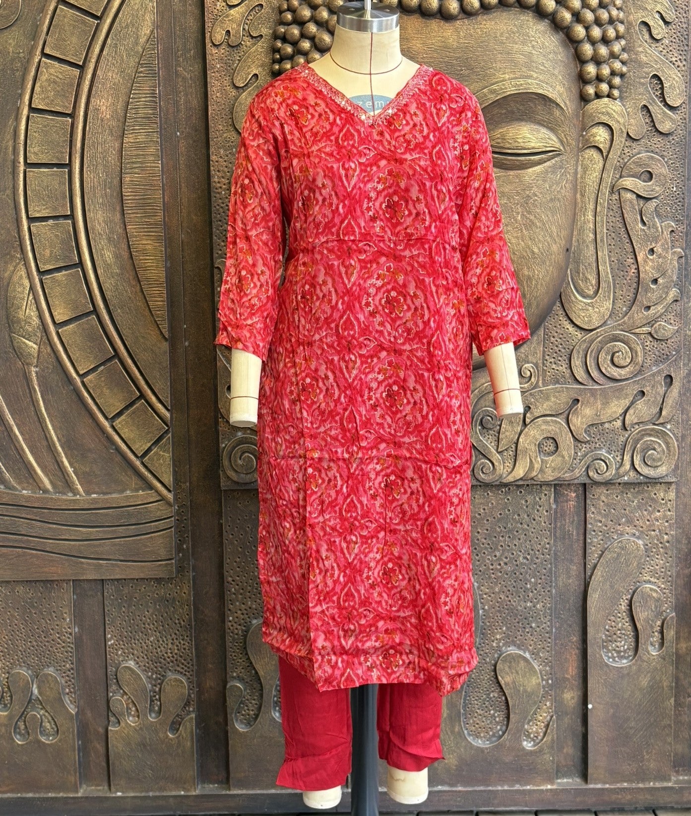 Red Blossom Coord Set
