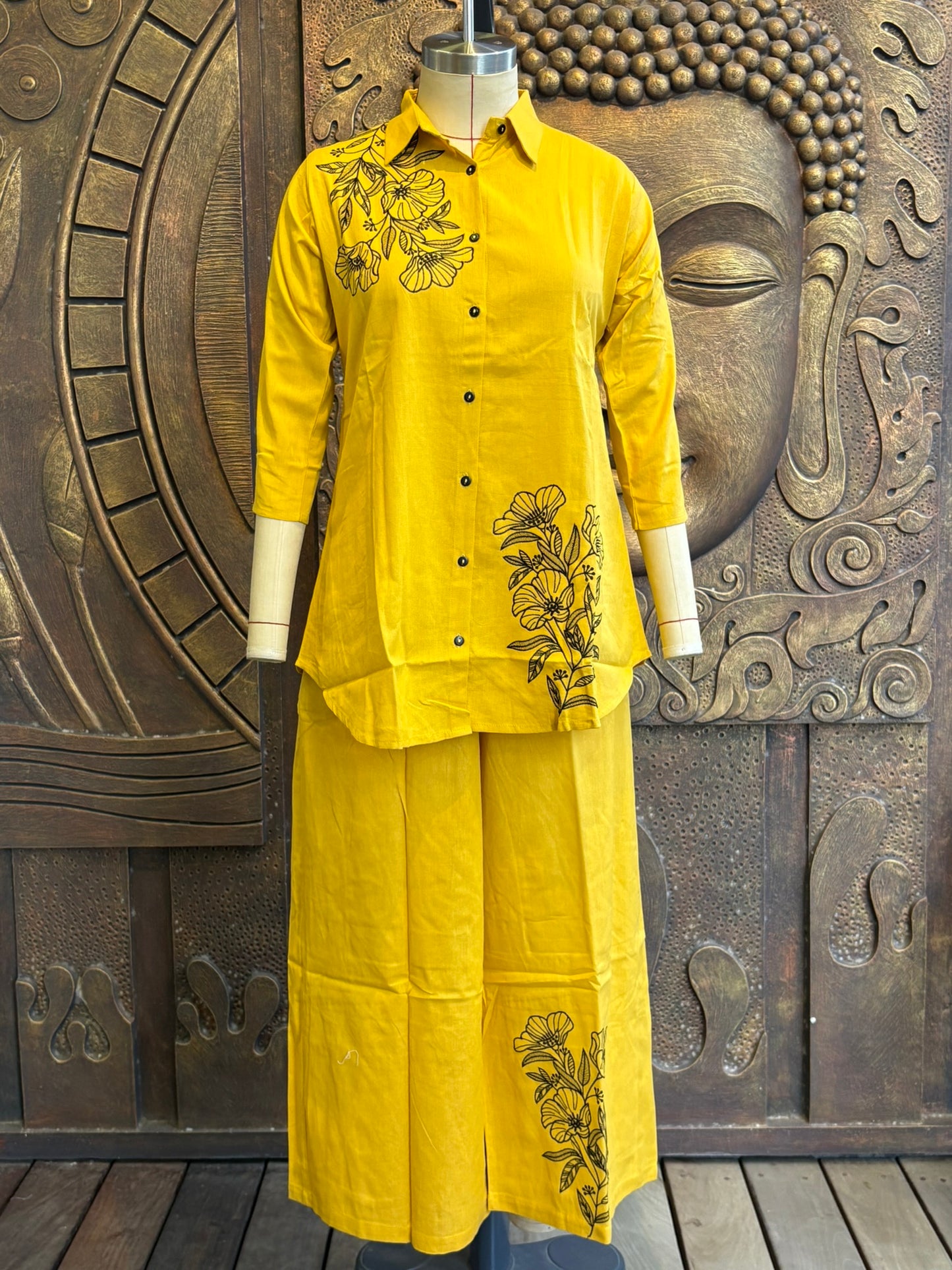 Yellow Floral Coord Set