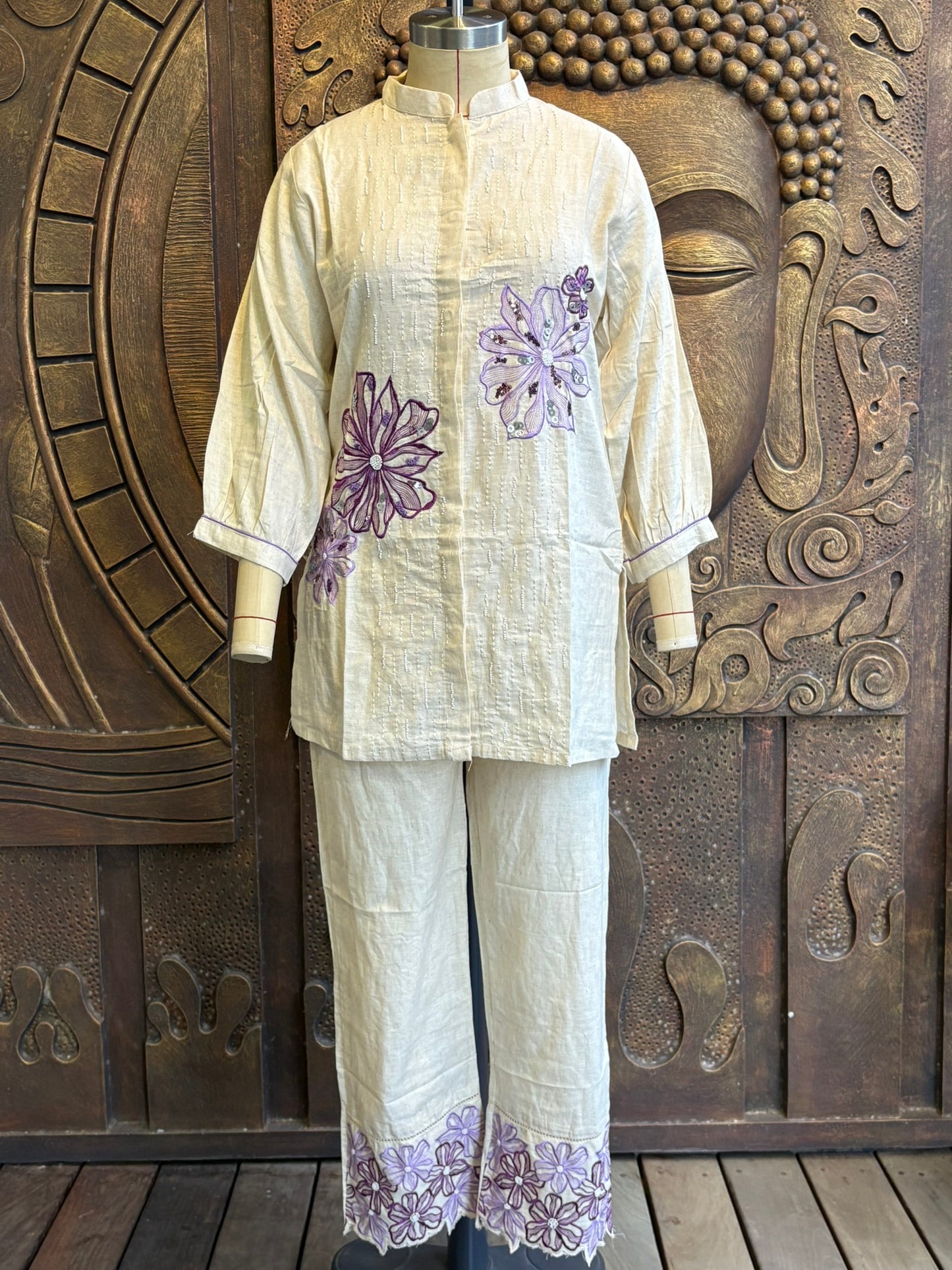 White Floral Coord Set