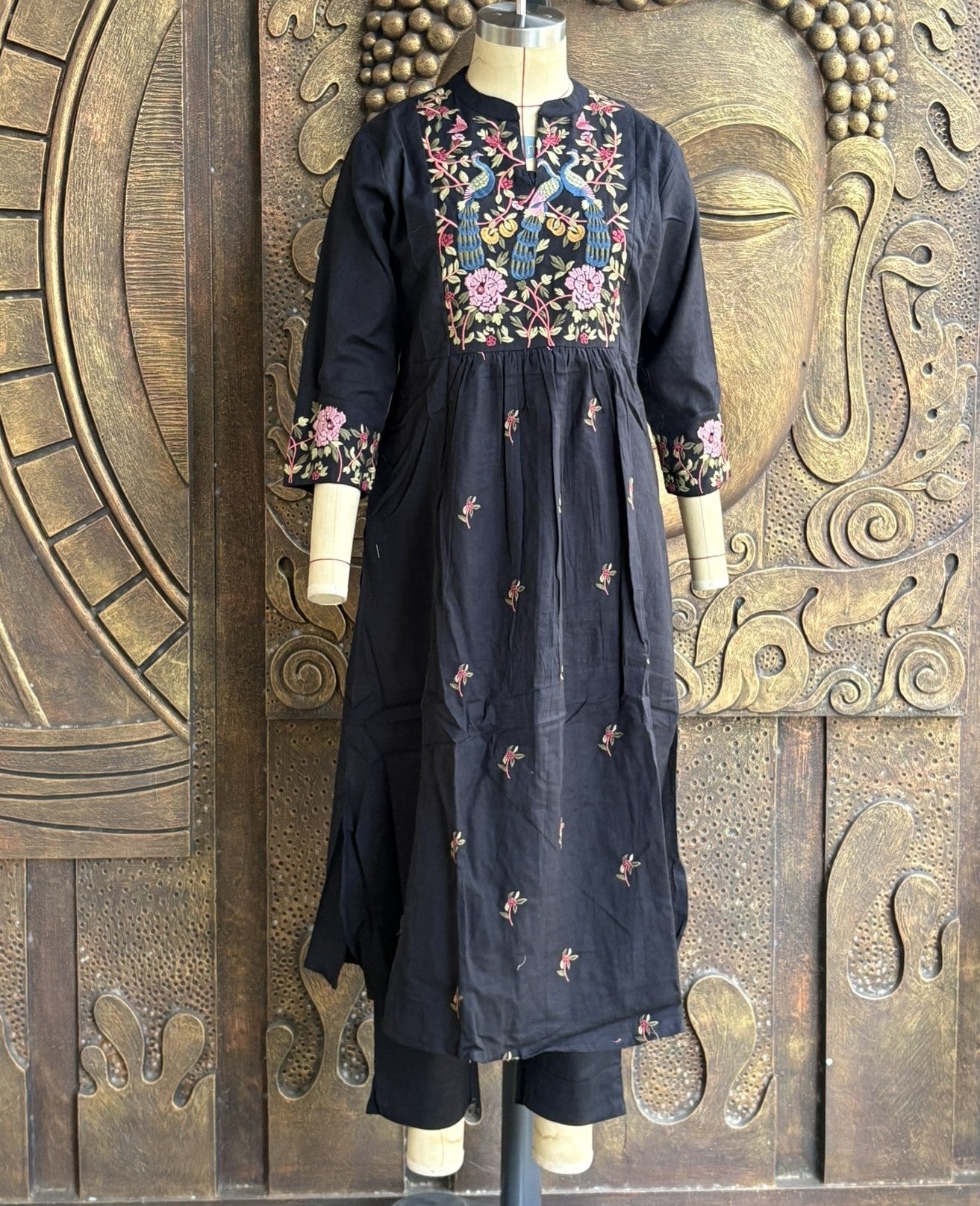 Black Bloom Coord Set