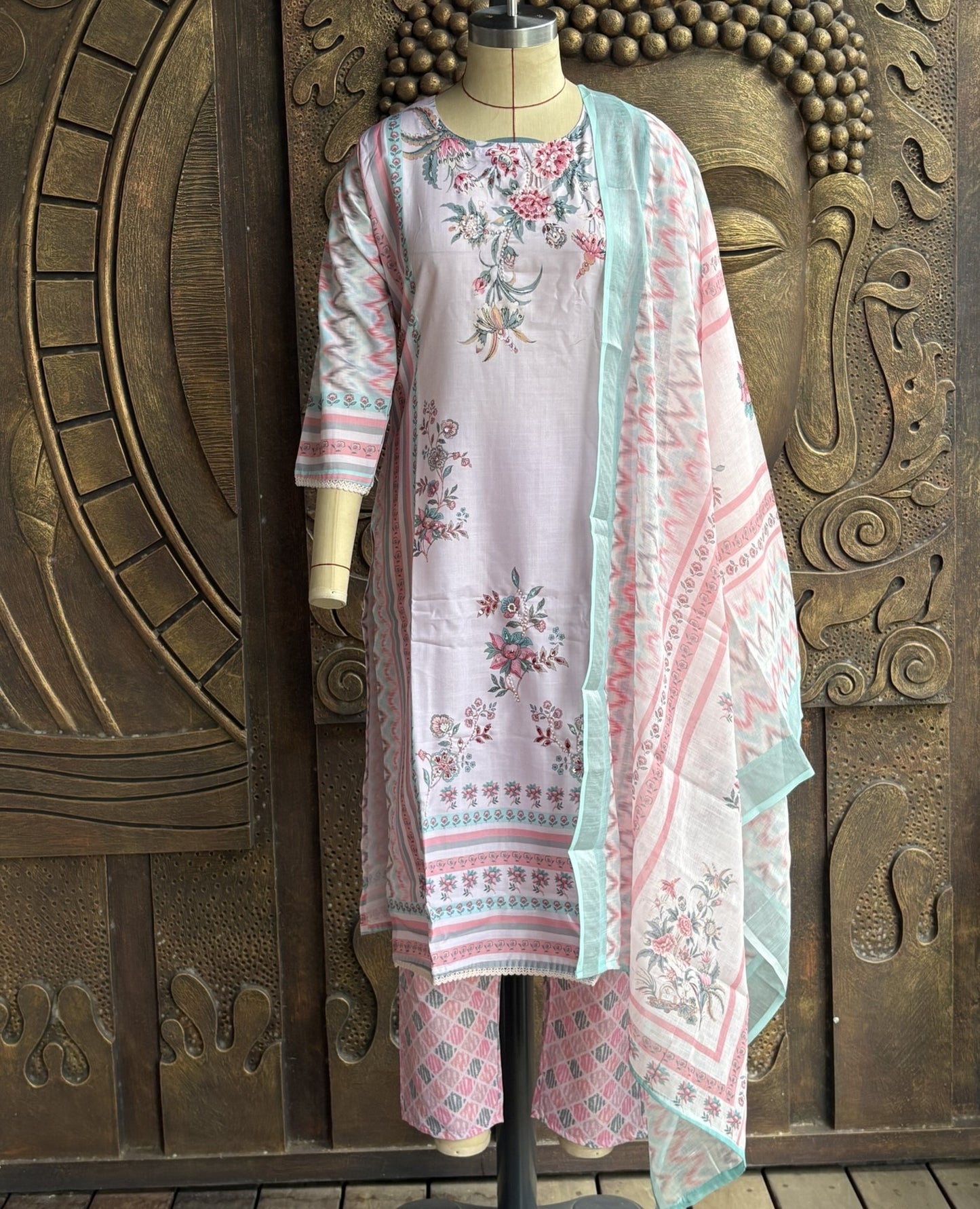 Rose Dew Kurtha Suit Set