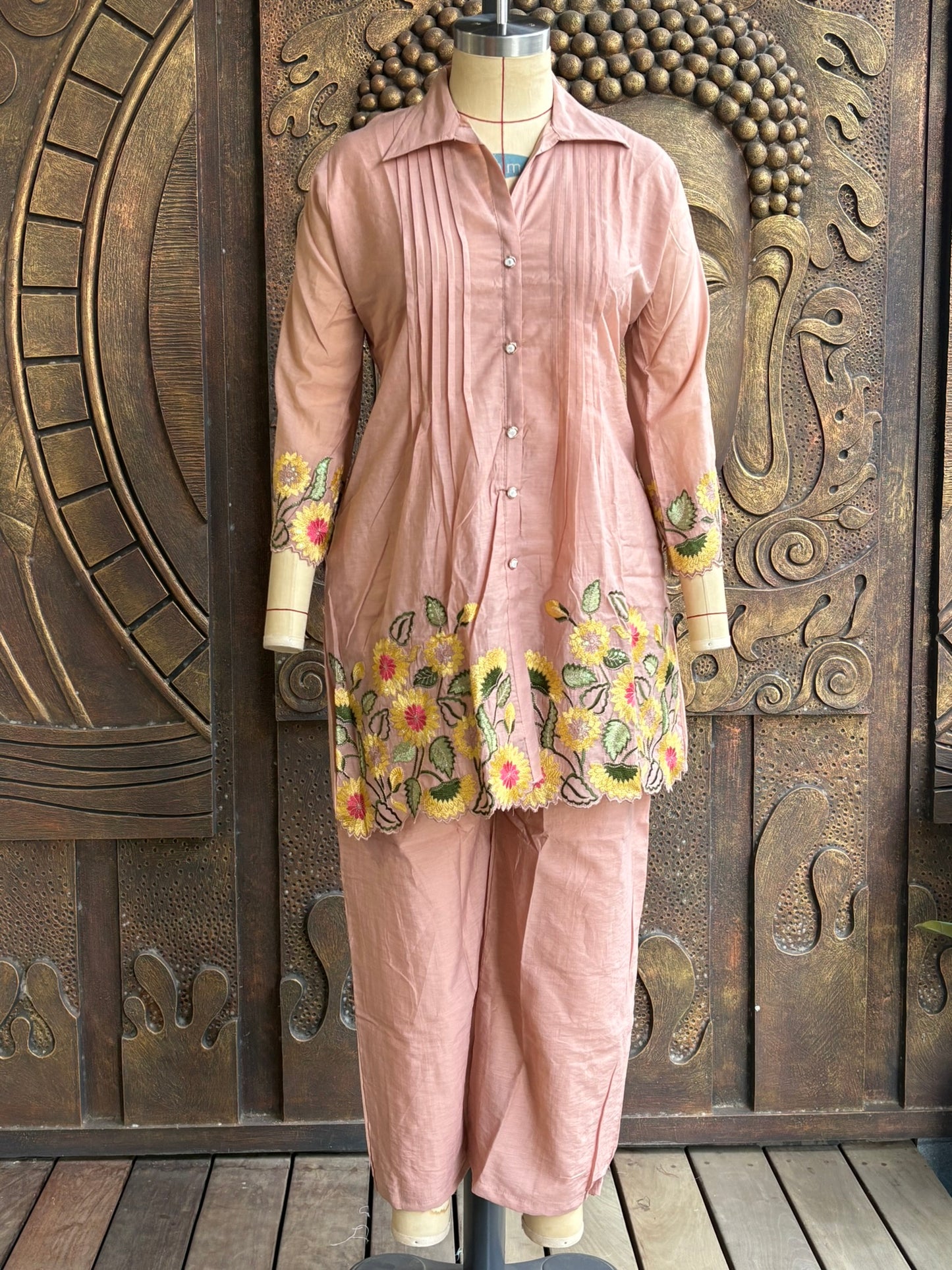 Peach Garden Coord Set