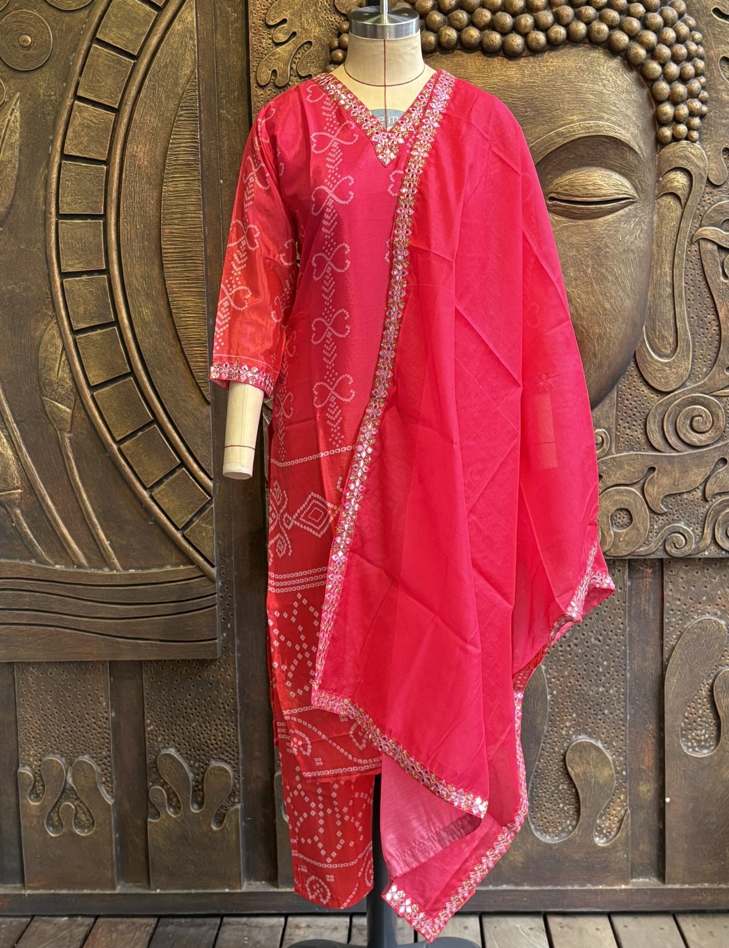 Red Rouge Kurthi Suit