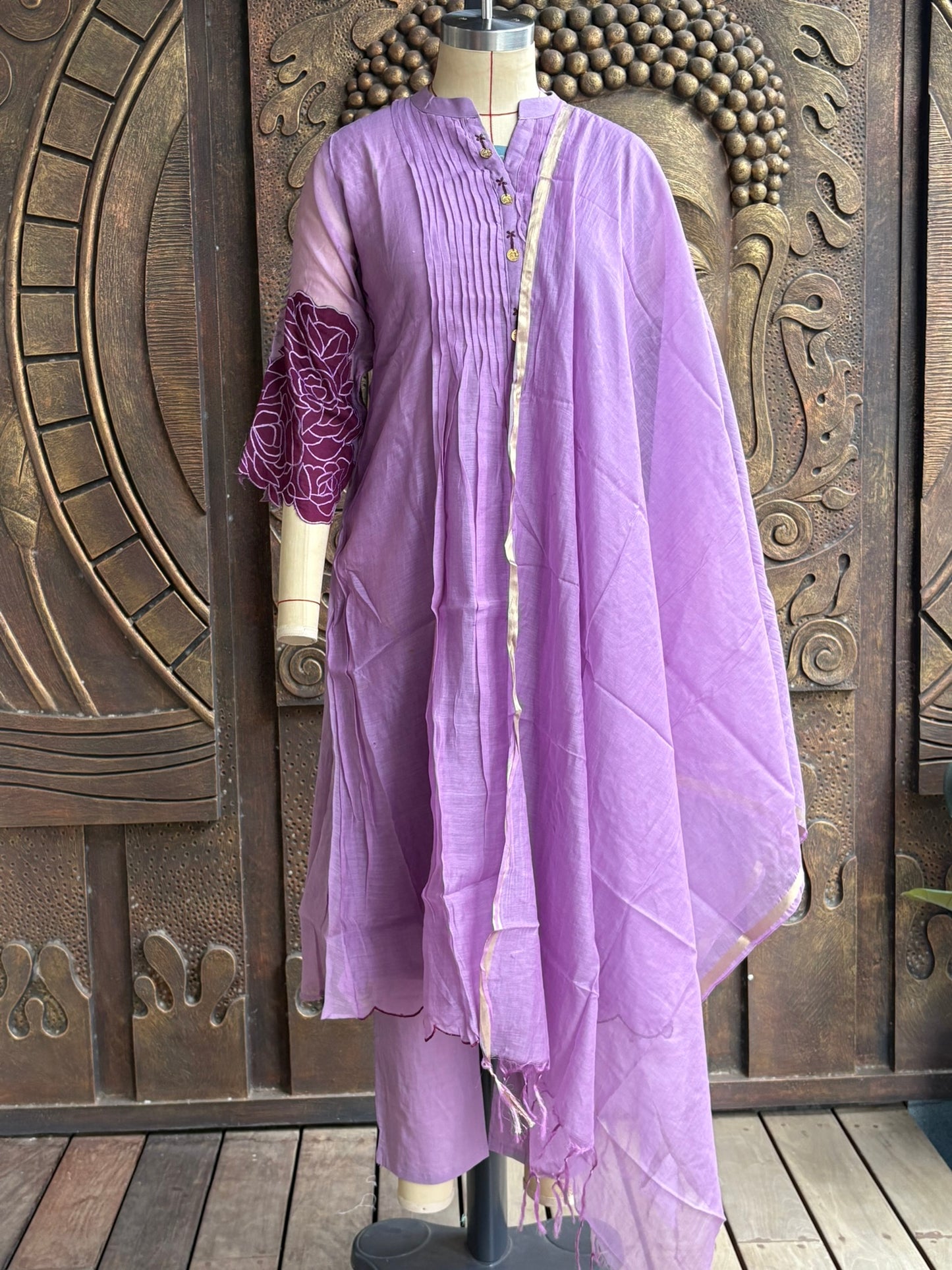 Purple Premium Mulchandery Suit Set