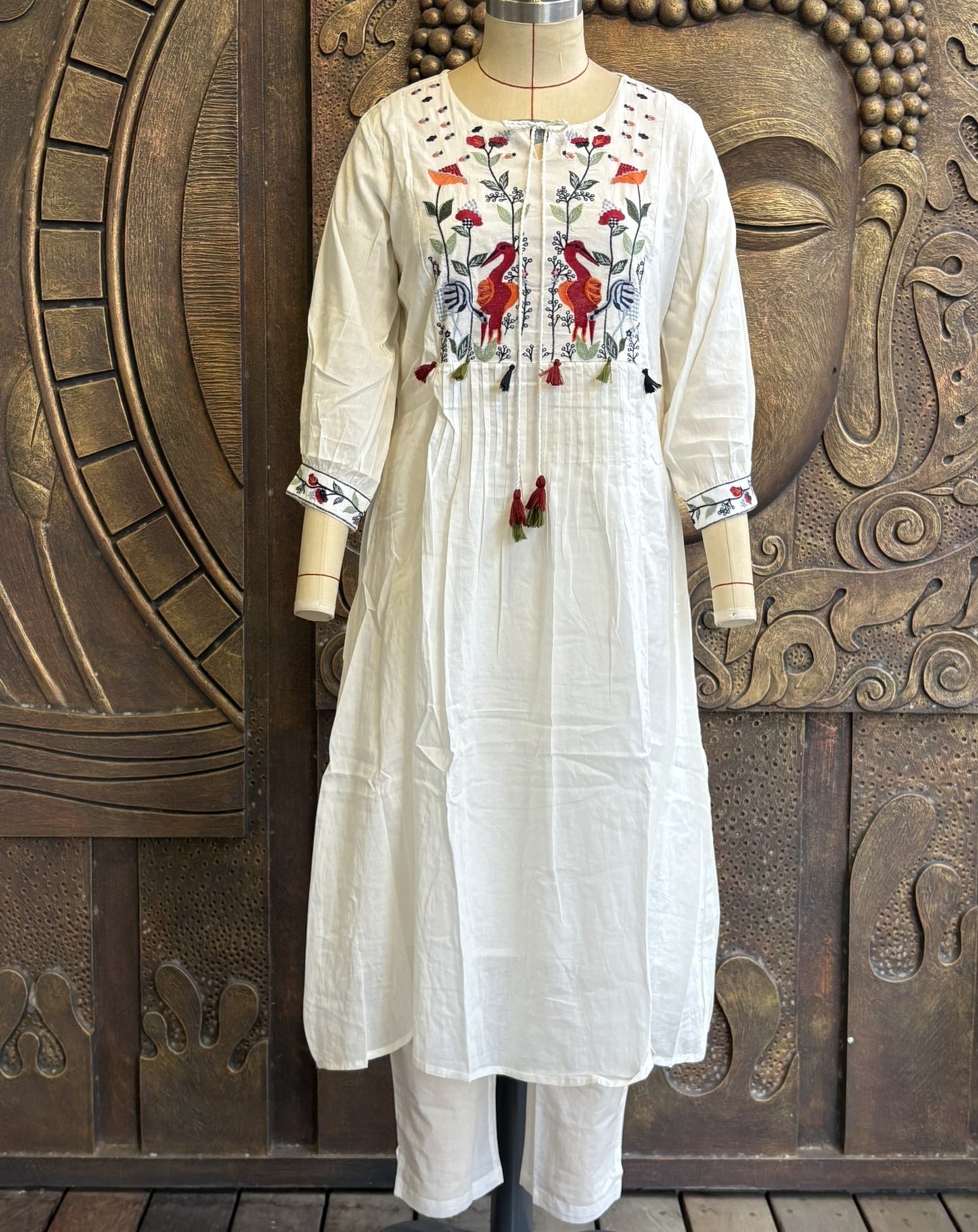 White Floral Coord Set