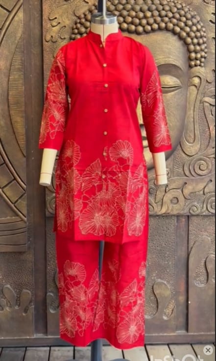 Crimson Garden Coord Set