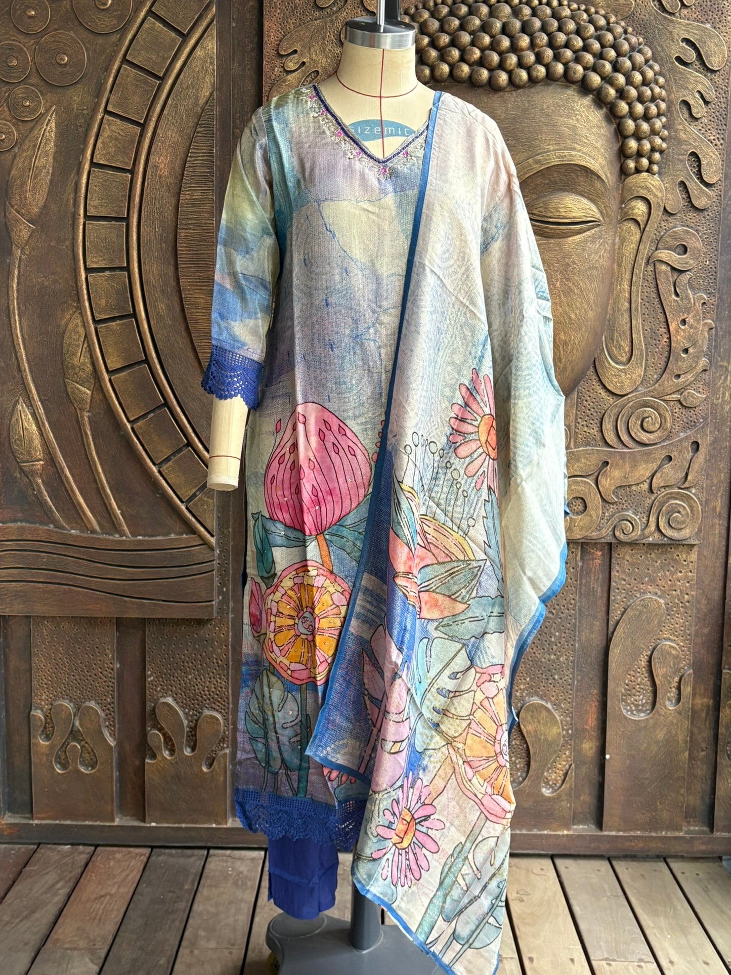 Blue Blossom Suit Set