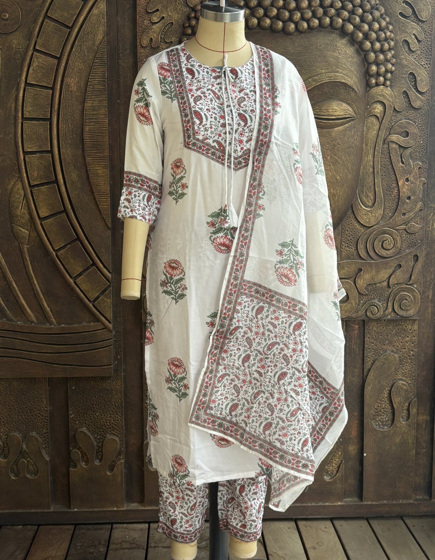 Ivory Charm Dress Suit Set