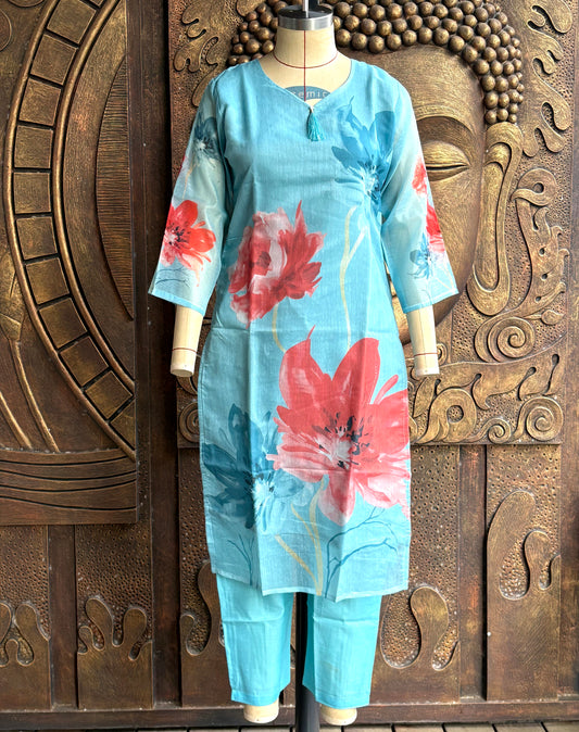 Blue Blossom Coord Set PANKHUDI