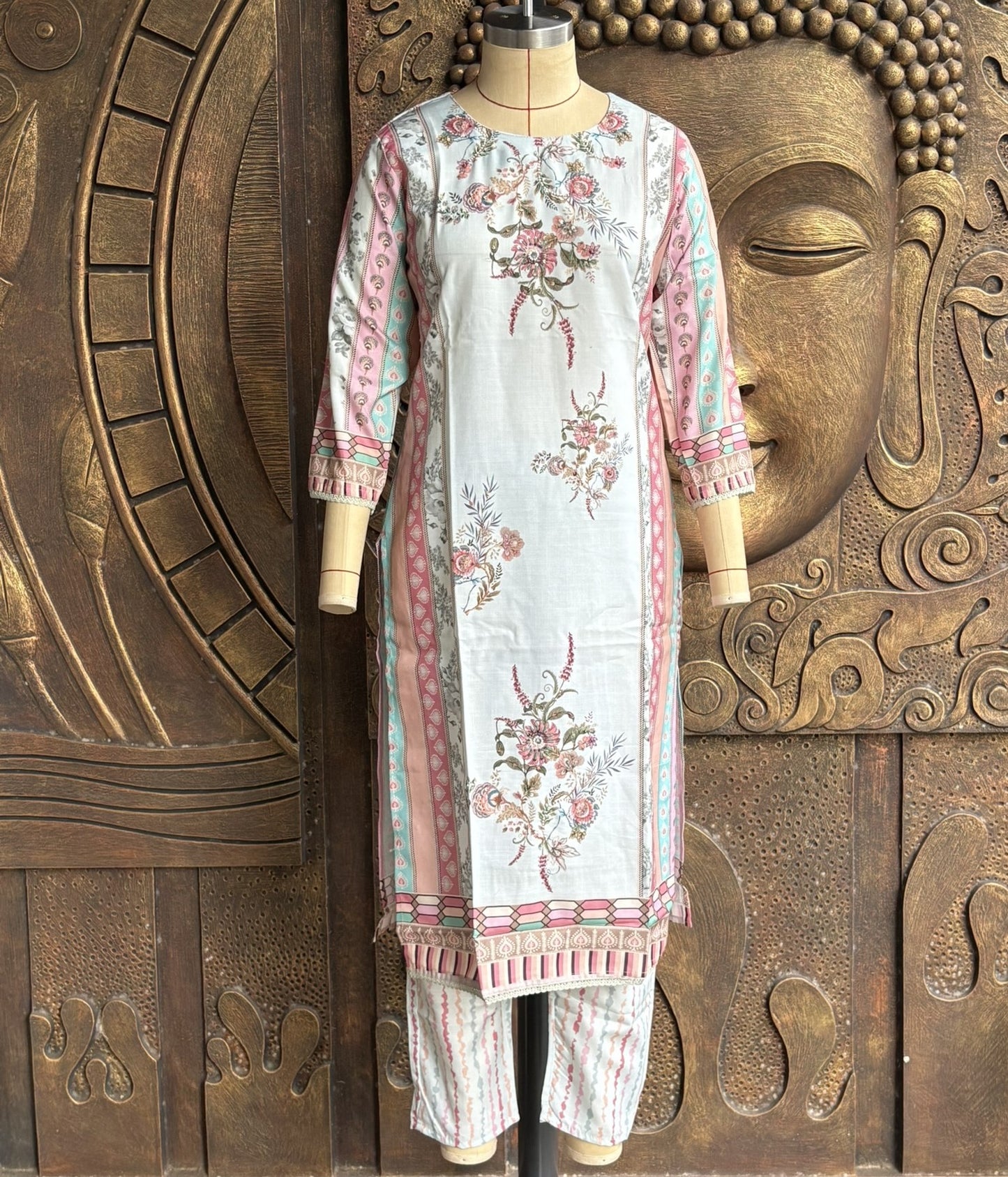 Mint Royal Kurthi Set
