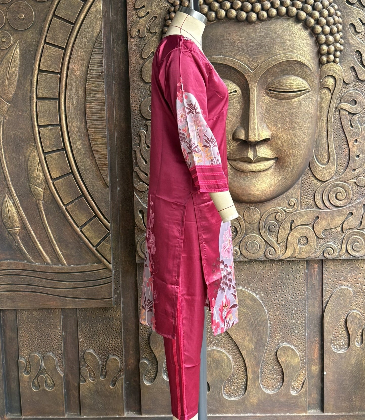 Crimson Blossom Suit Set