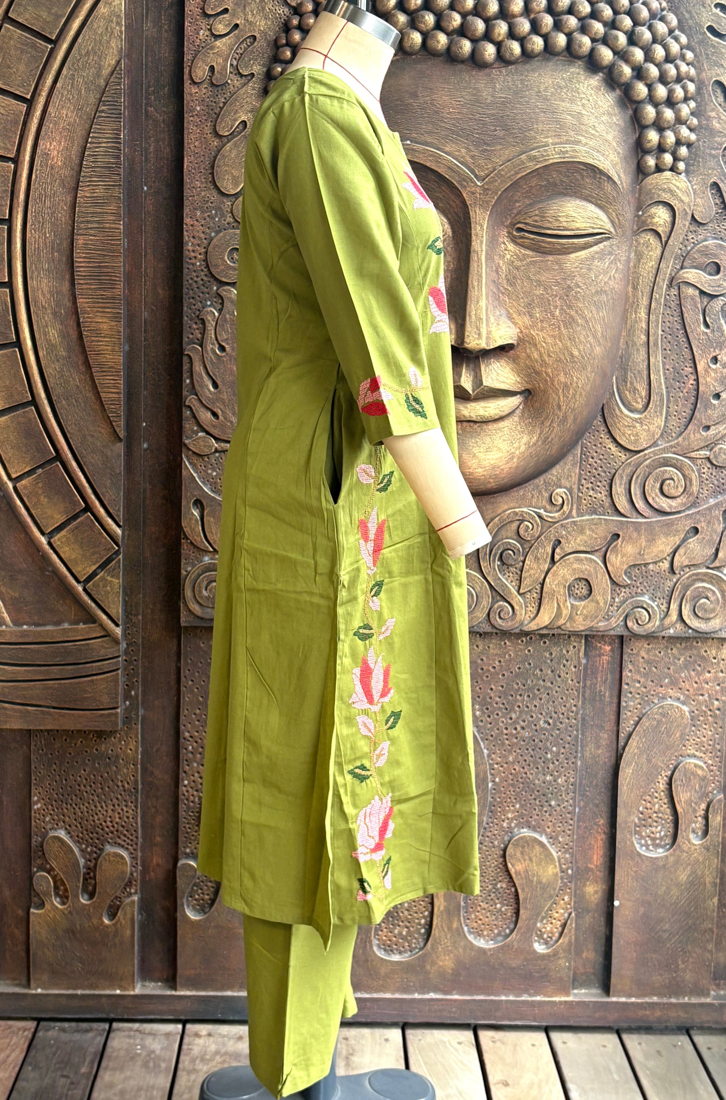 Olive Lotus Coord Set