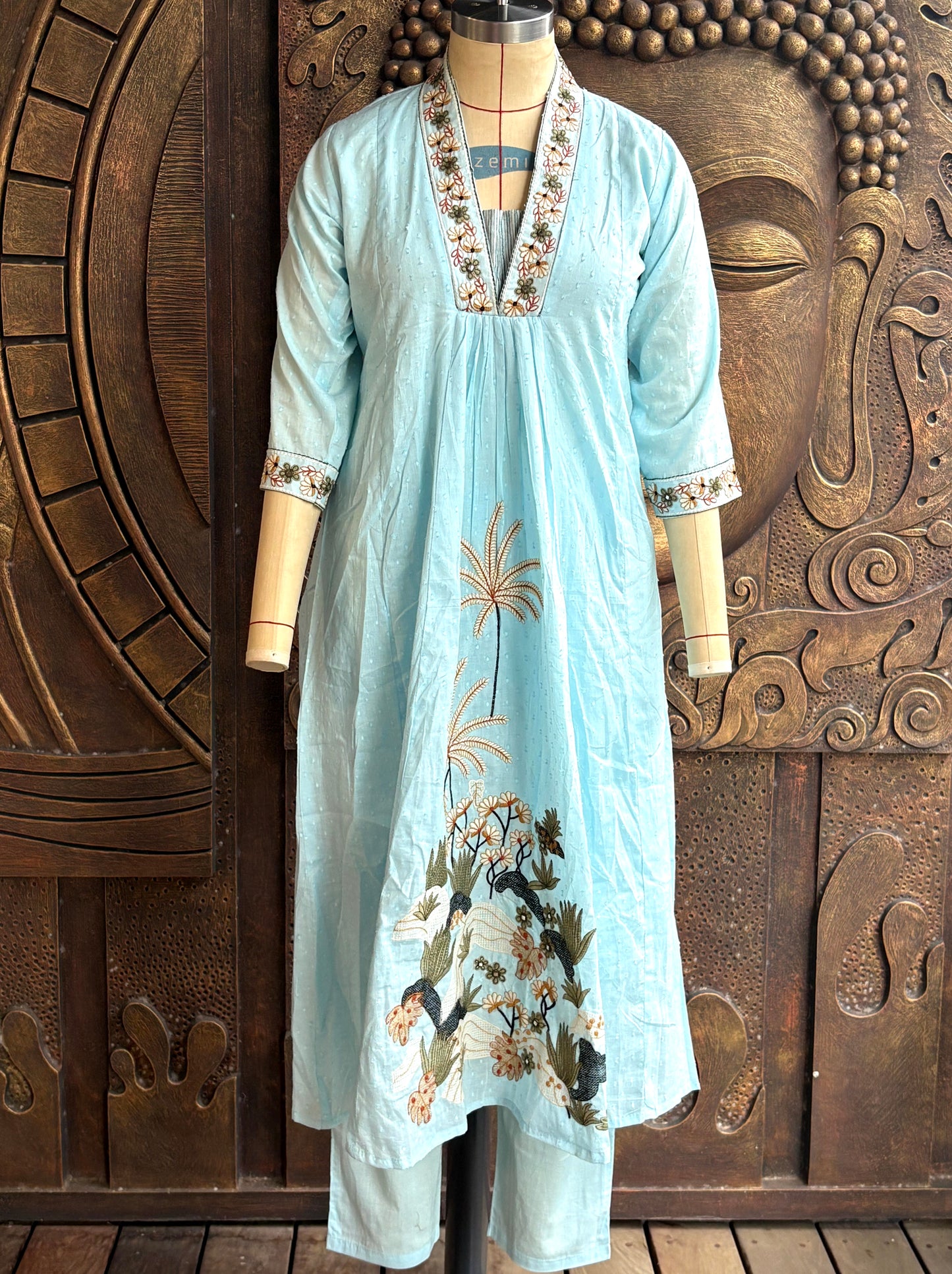 Skyblue Meadow suit set