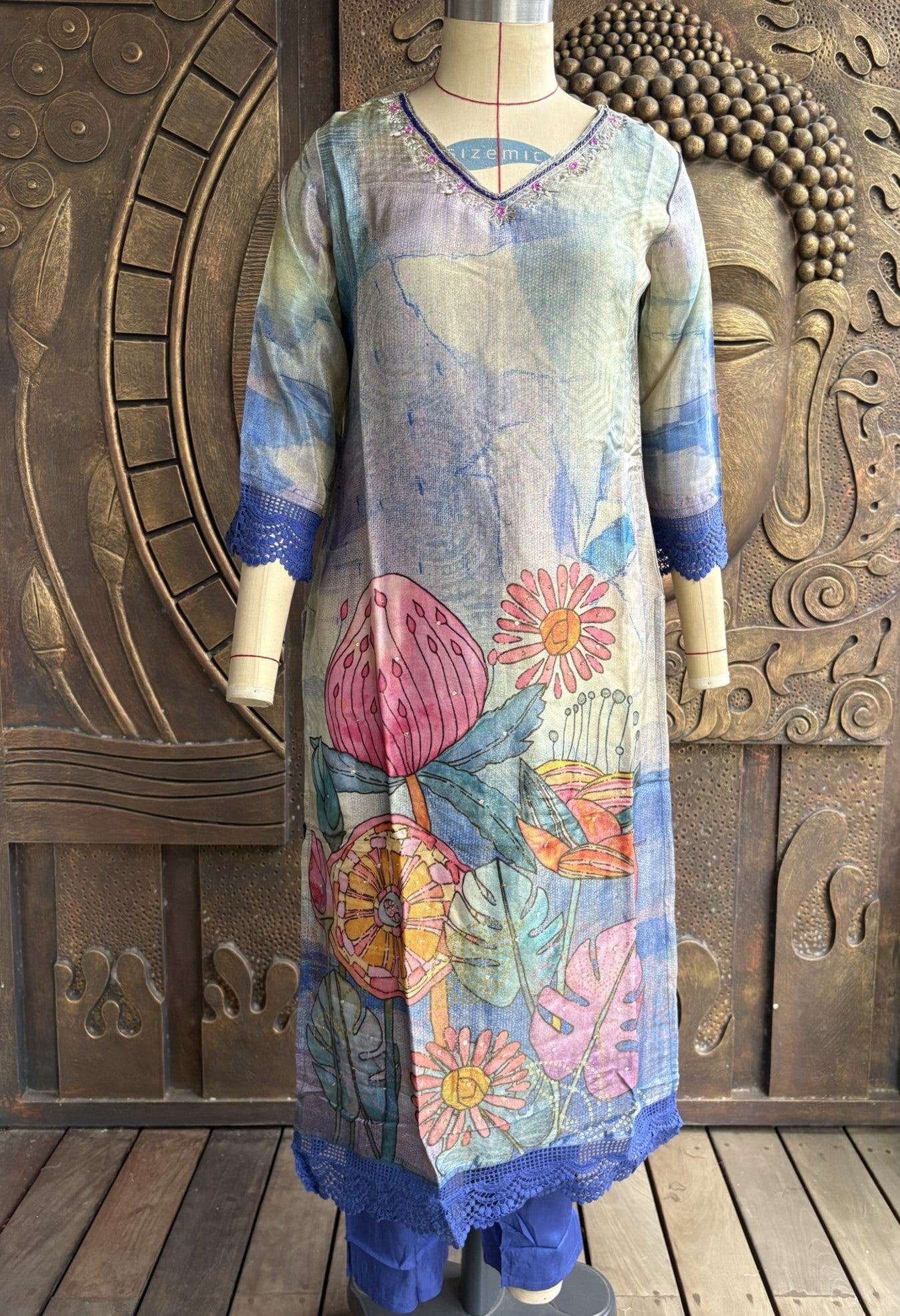Blue Blossom Suit Set
