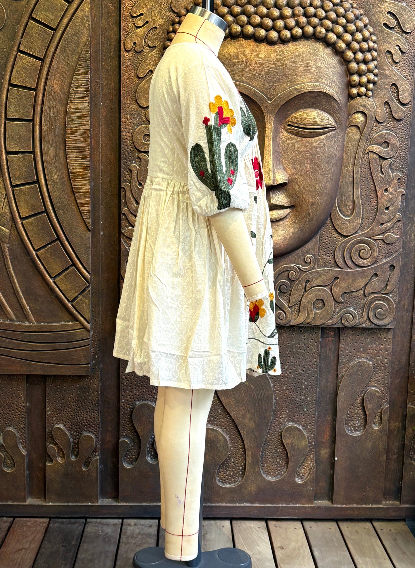 Ivory Folklore Tunic Dress
