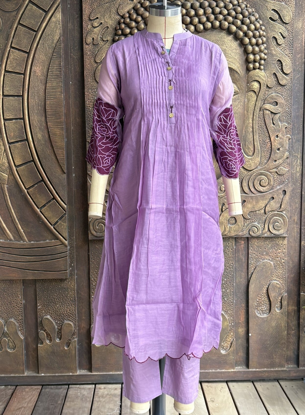 Purple Premium Mulchandery Suit Set